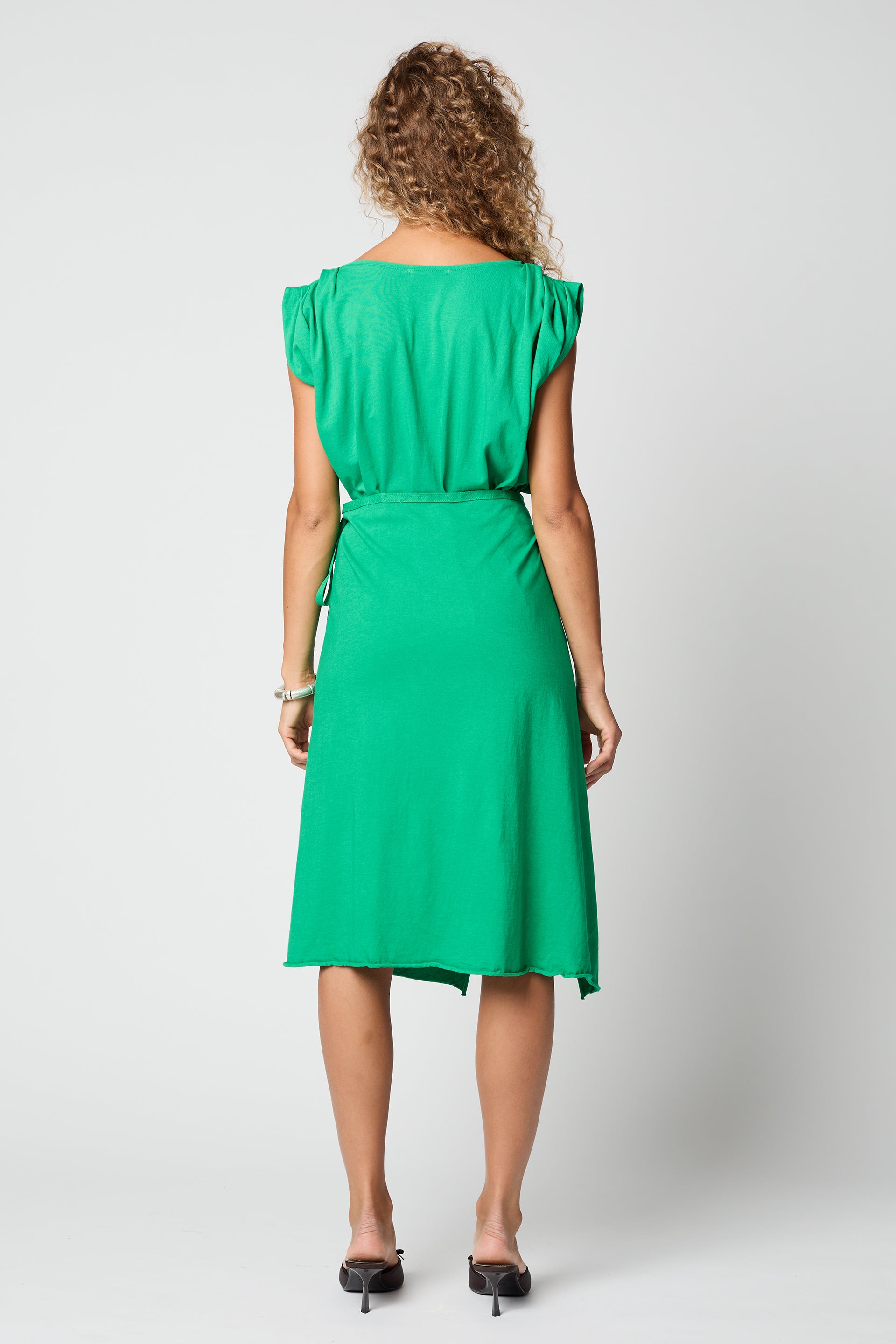 ROLLED UP SLEEVE TUNIC DRESS