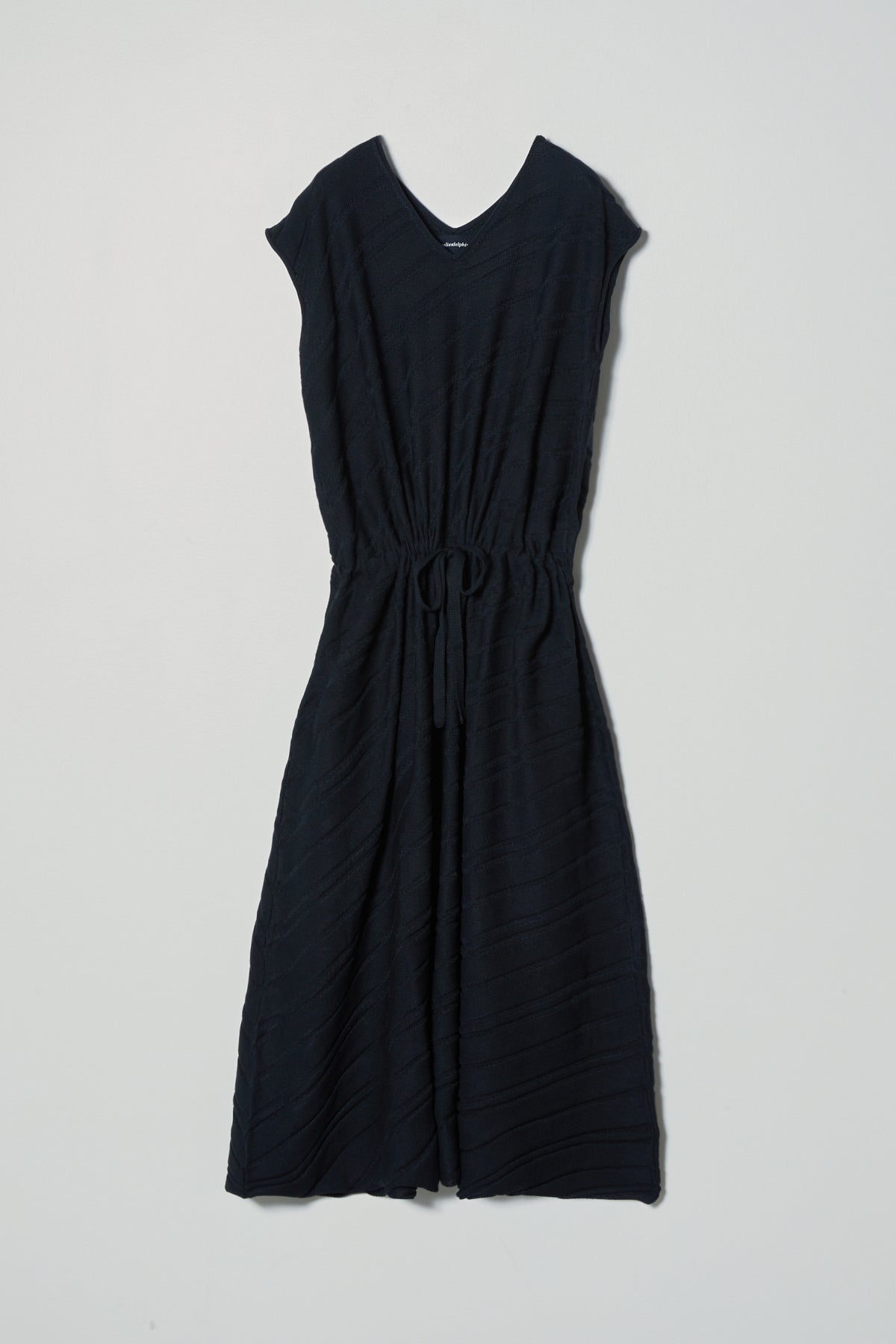 Relaxed Long Boxy Dress with tie