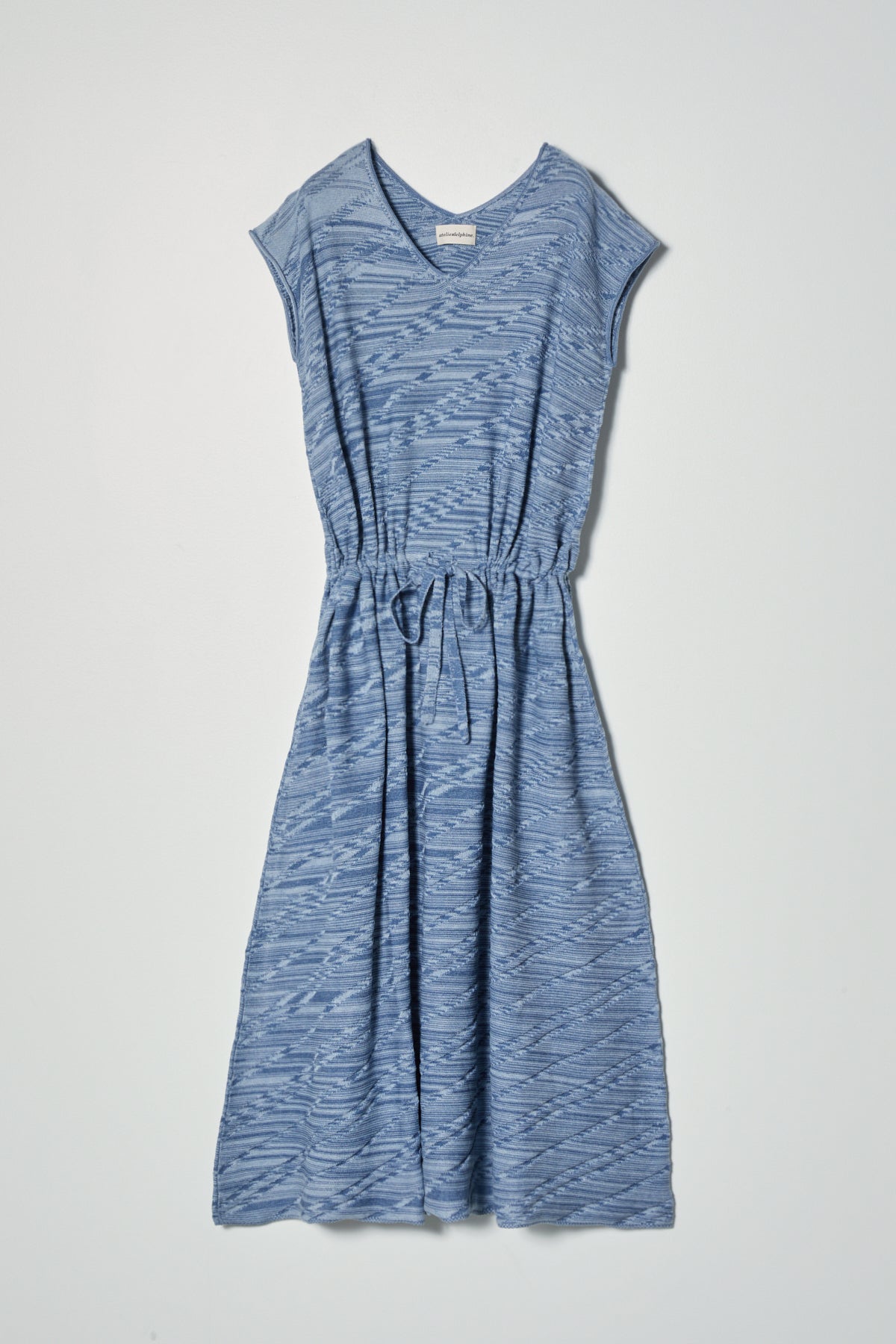 Relaxed Long Boxy Dress with tie