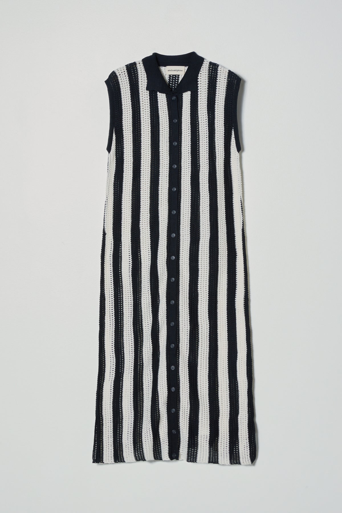 Knit Shirt Dress in Viscose Cotton Blend