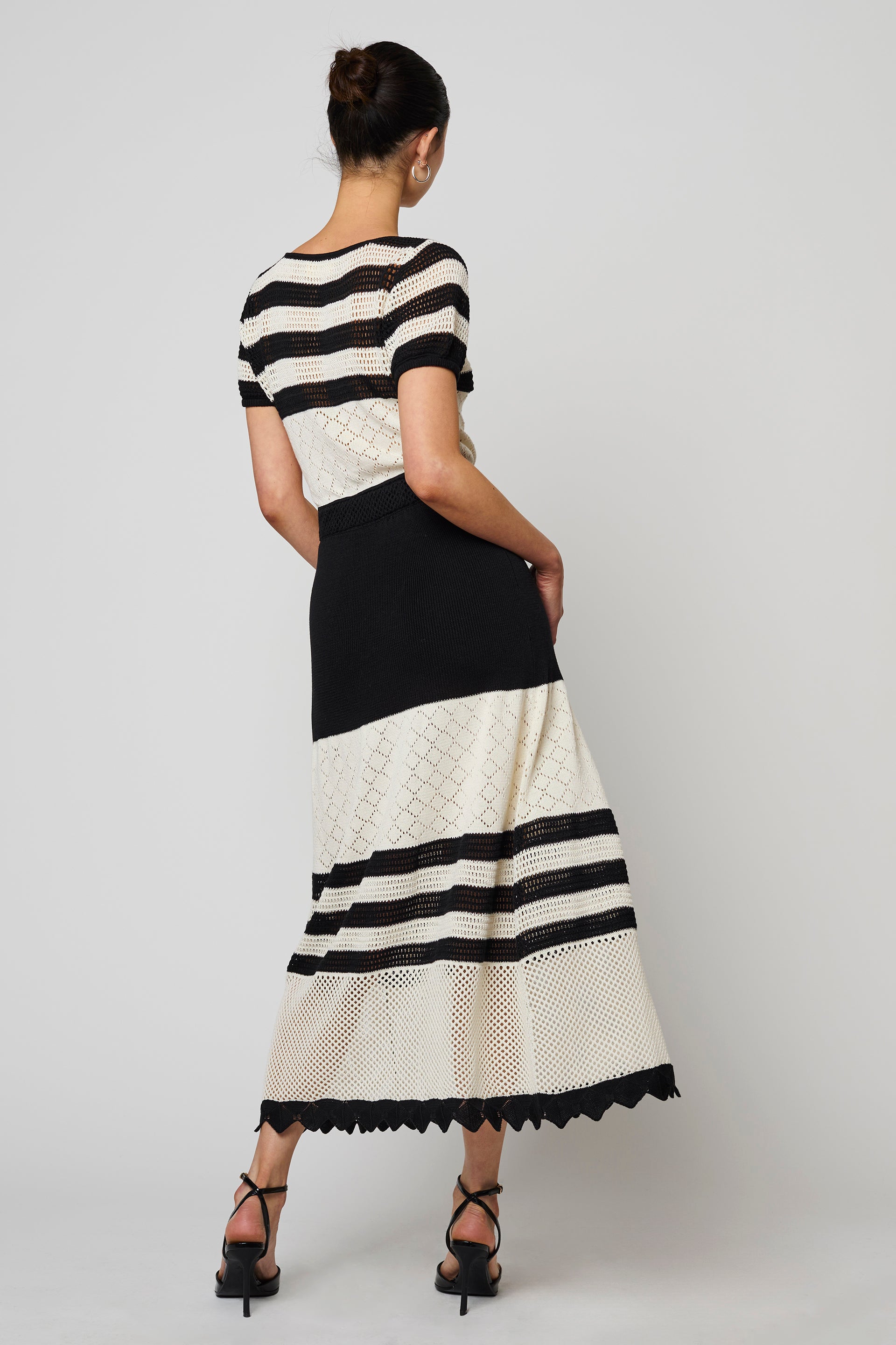 Sydney Dress in Openwork Knit Viscose