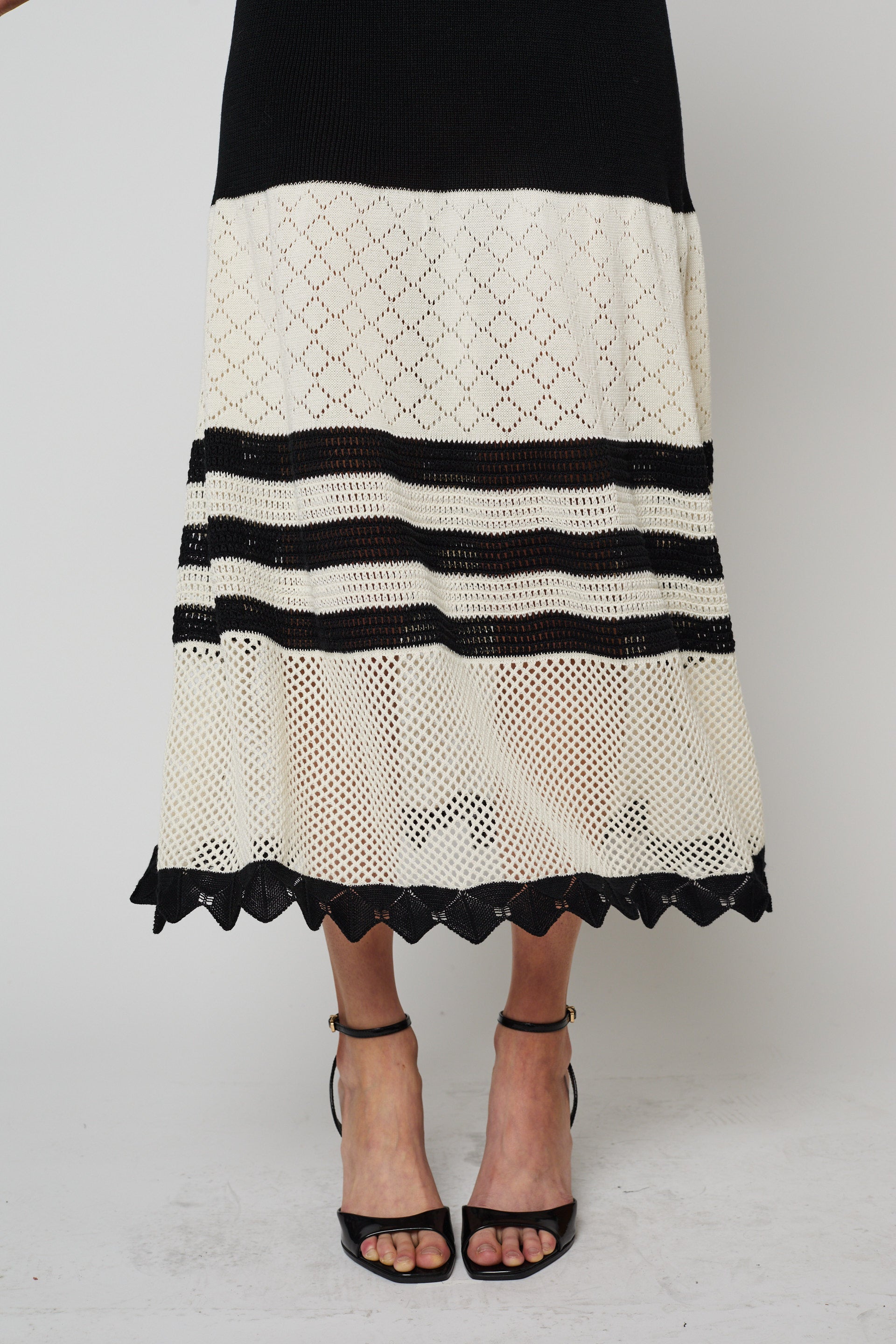 Sydney Dress in Openwork Knit Viscose