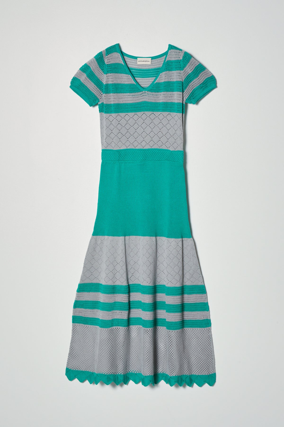 Sydney Dress in Openwork Knit Viscose