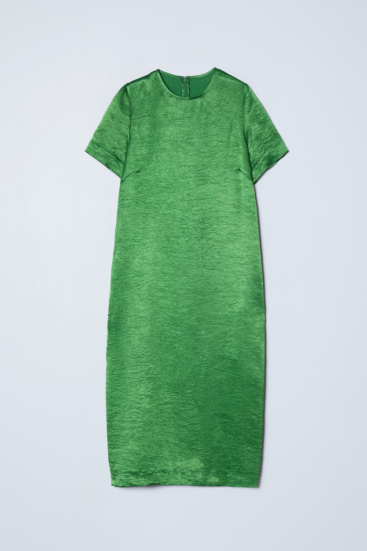 Simone Dress in Crinkled Satin