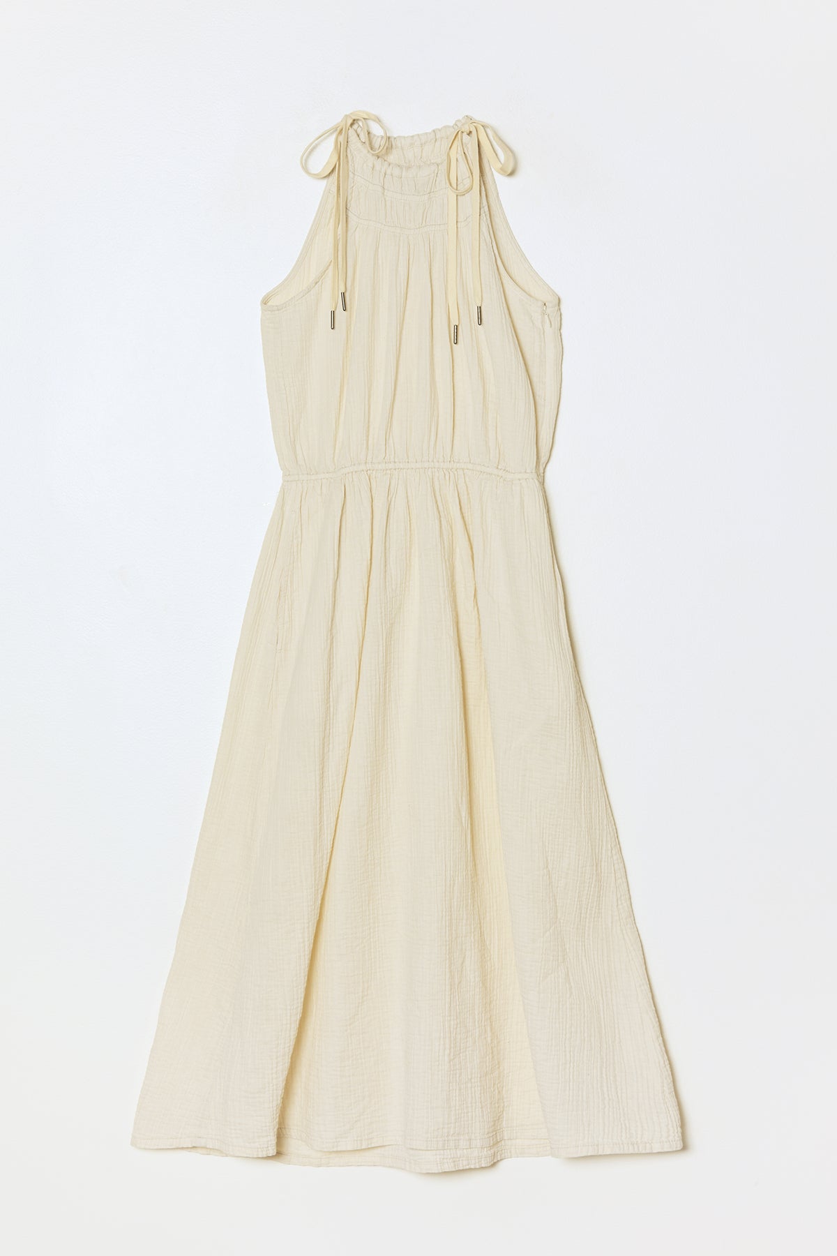Singer Dress in Crinkled Cotton Gauze