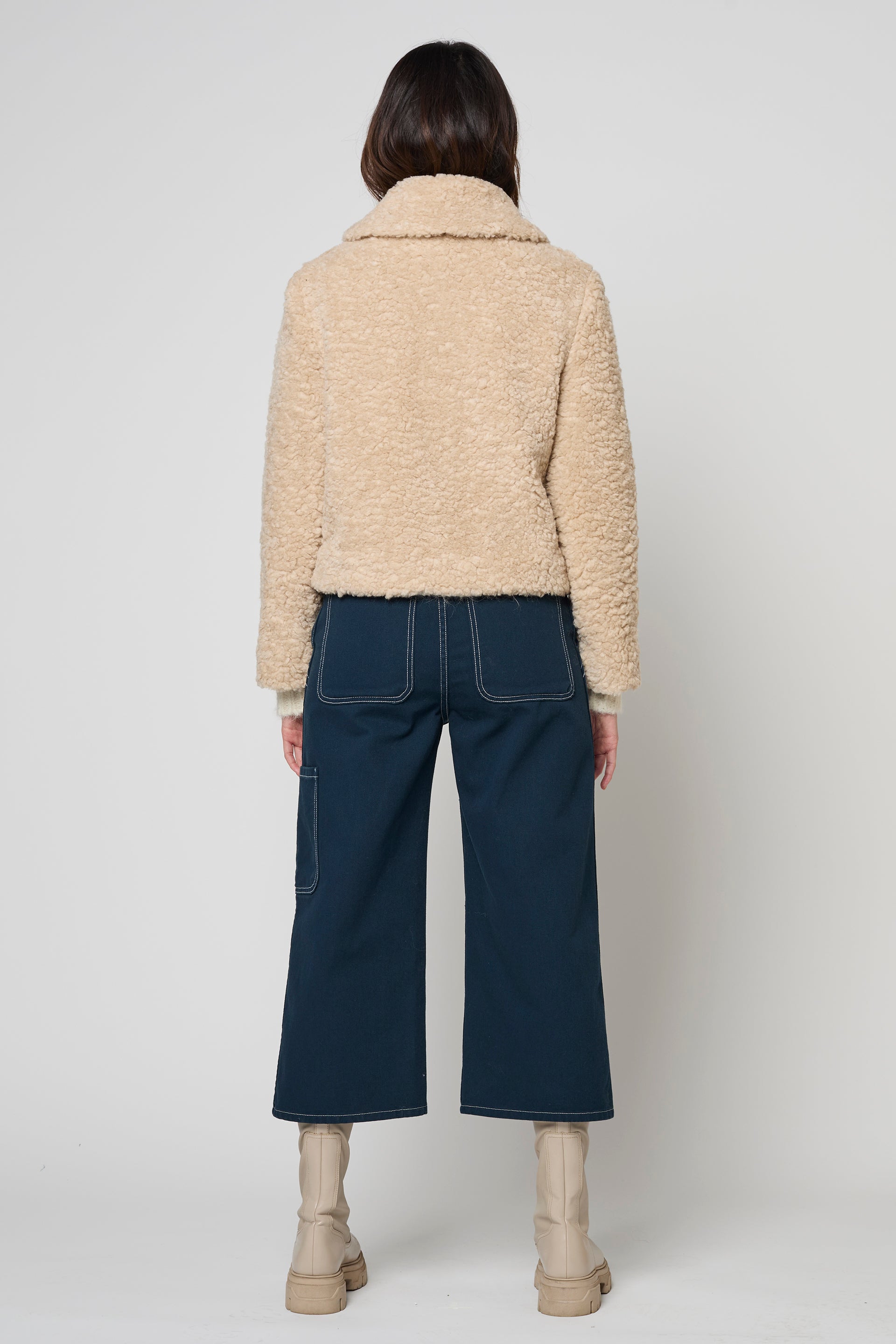 Fur Free Fur Collared Jacket