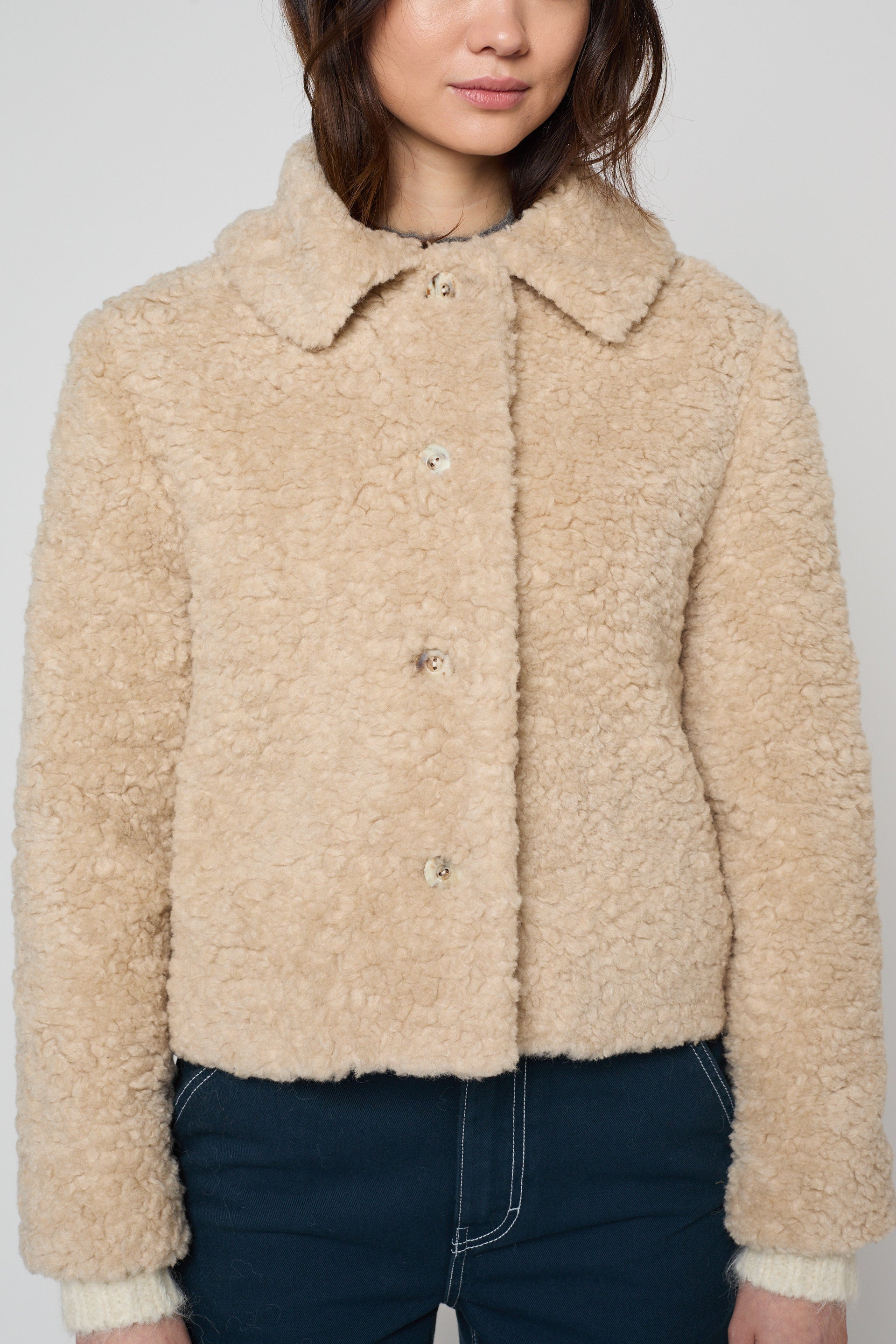 Fur Free Fur Collared Jacket