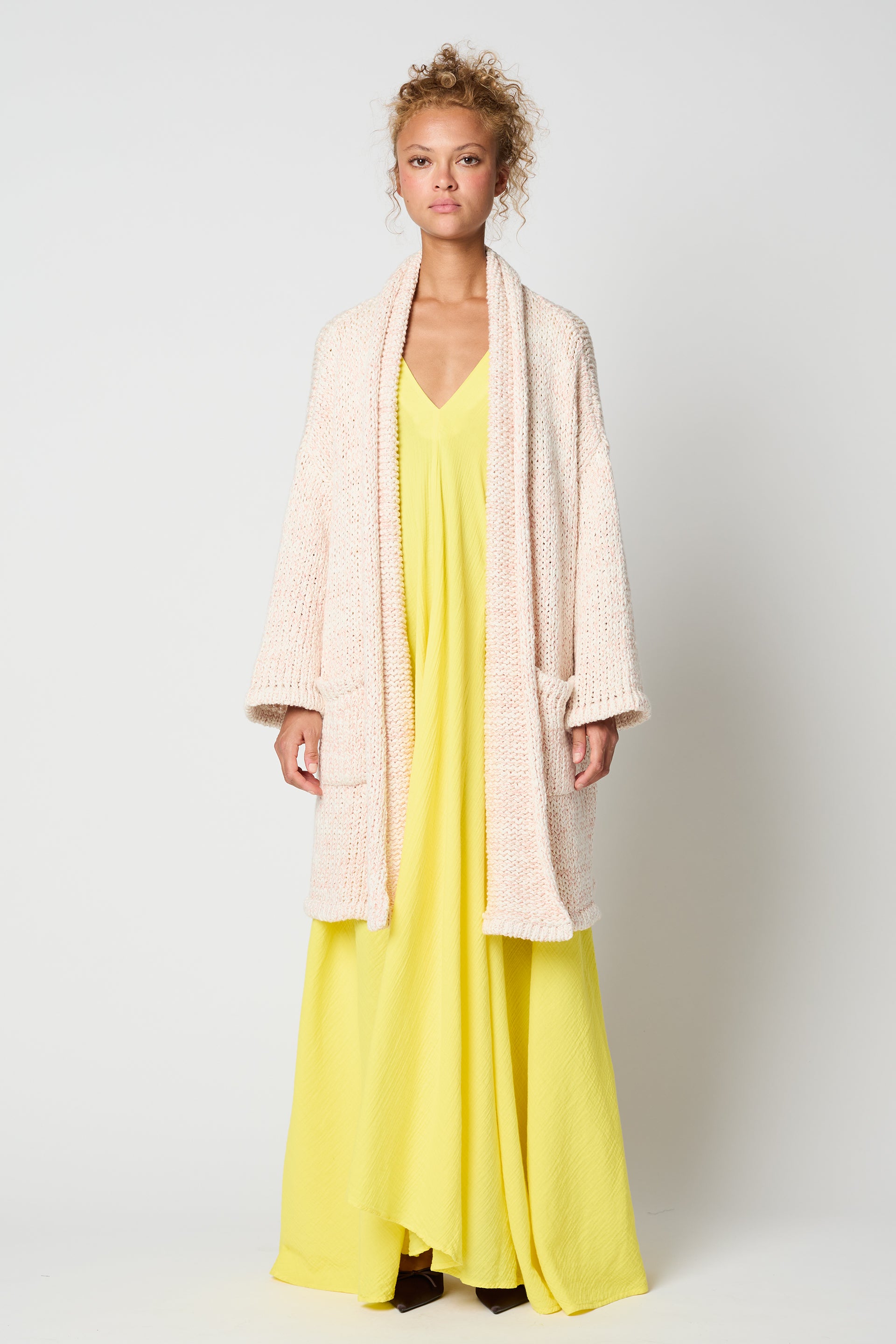 HAORI COAT IN TEXTURE LOOSE COTTON