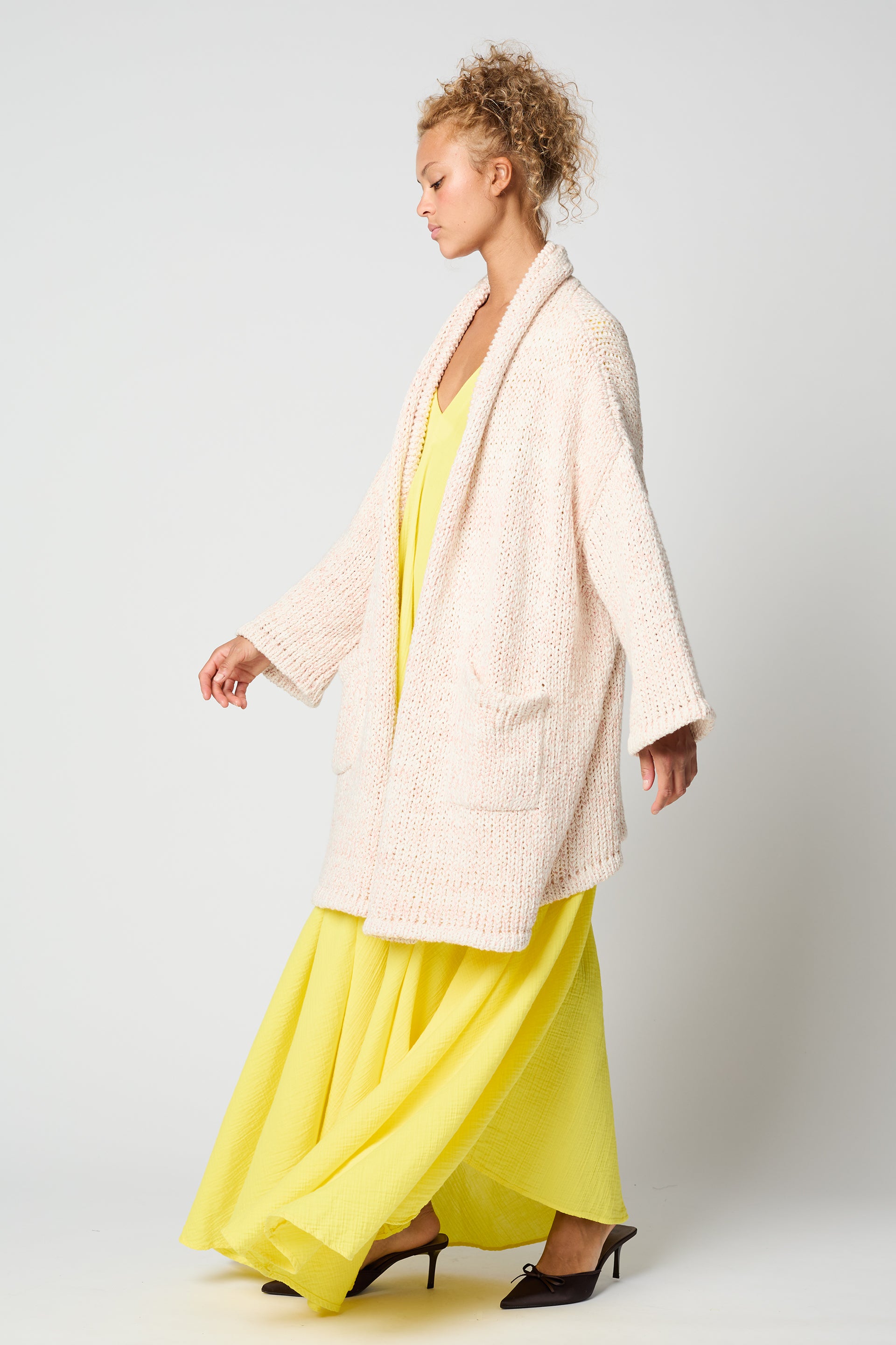 HAORI COAT IN TEXTURE LOOSE COTTON