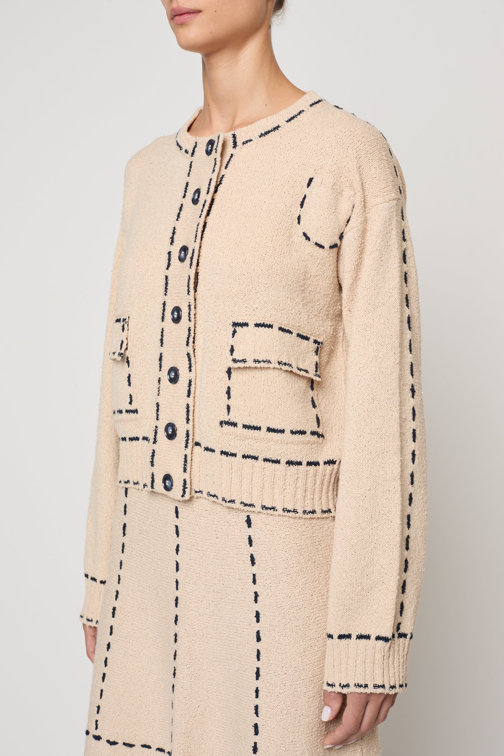 Lottie Jacket in Boucle Tanguis Cotton