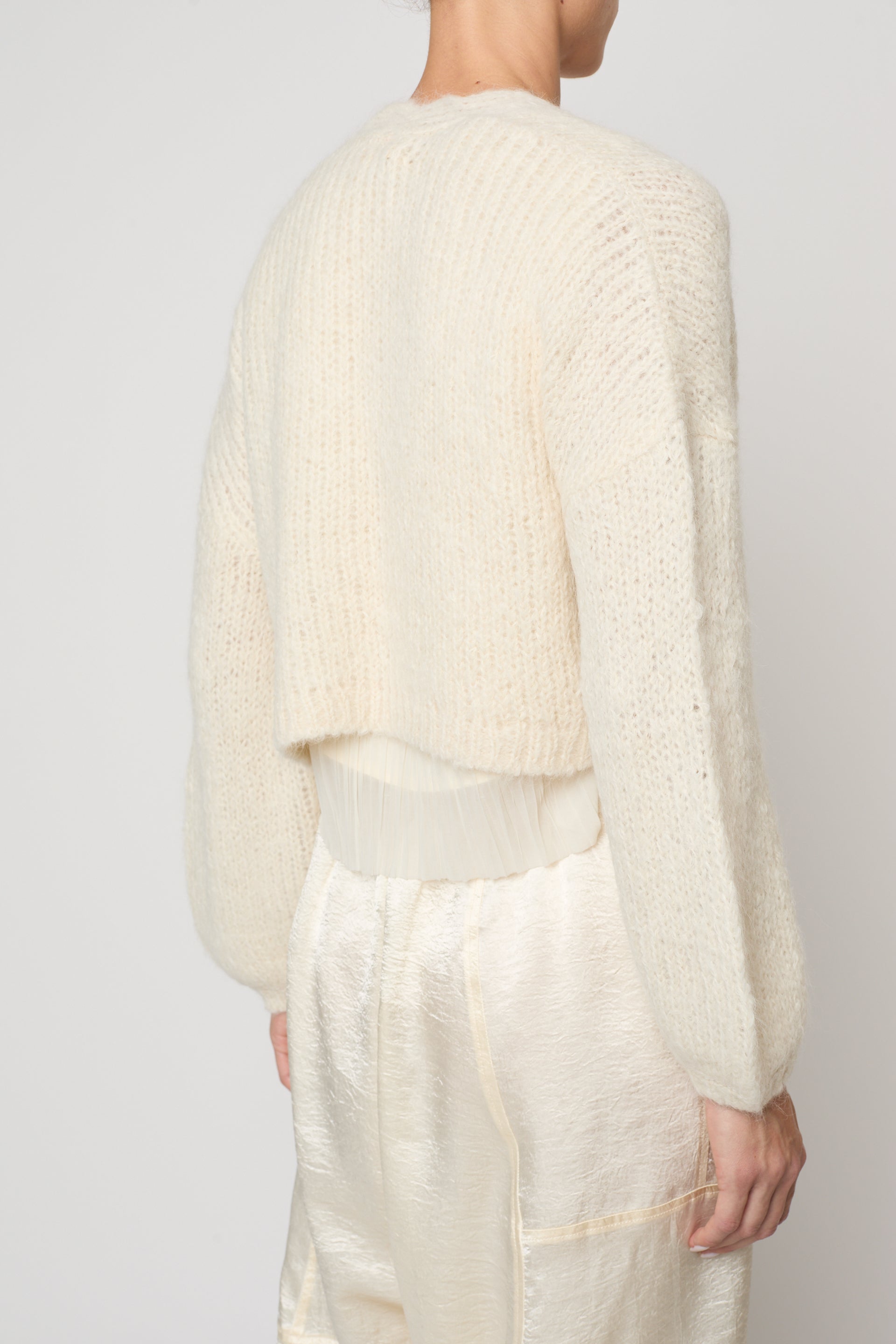 Super Crop Cora Cardigan in Suri Alpaca