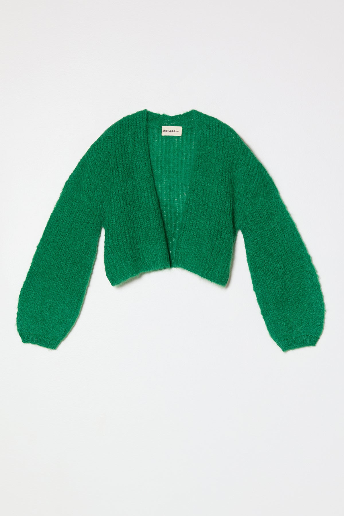 Super Crop Cora Cardigan in Suri Alpaca