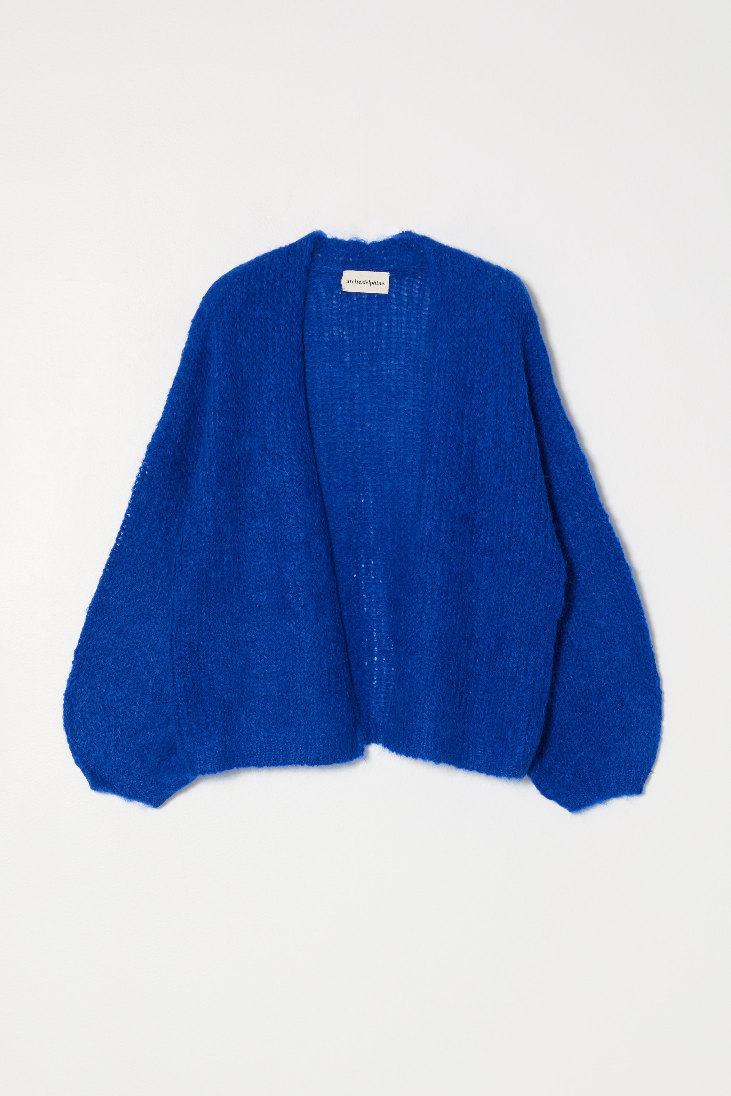 スリ アルパカ エアリー ニットの CORA カーディガン - プレスプリング 25 色