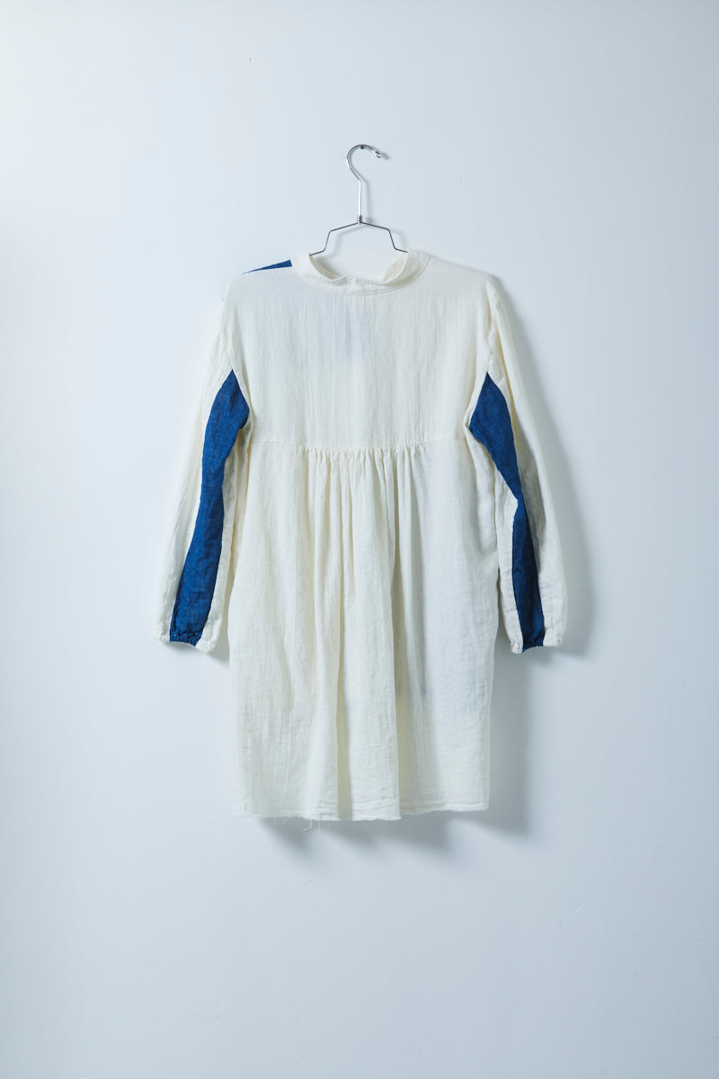 Sabine Shirt in Linen with Denim Gauze