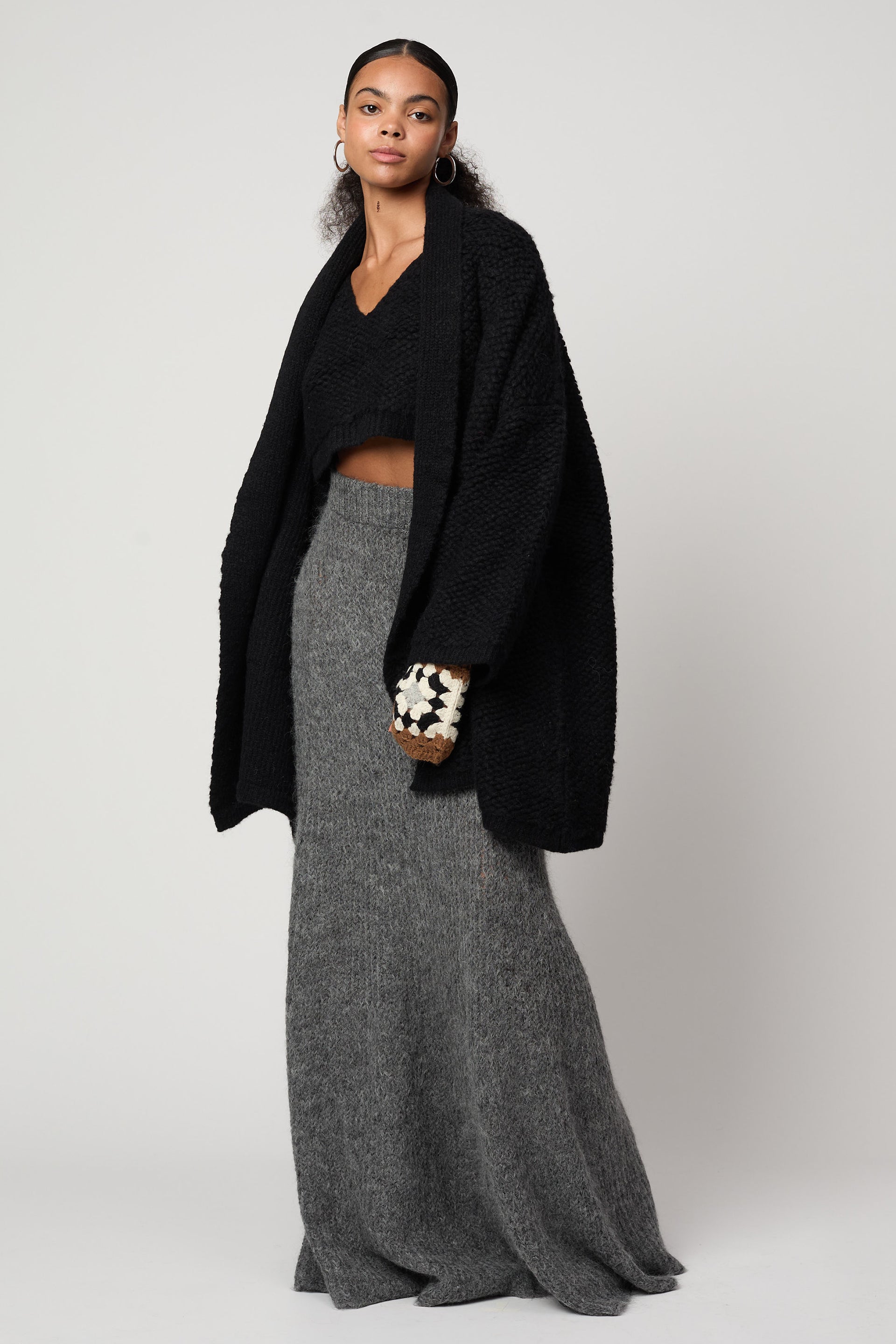 フレンチテリーの羽織コート