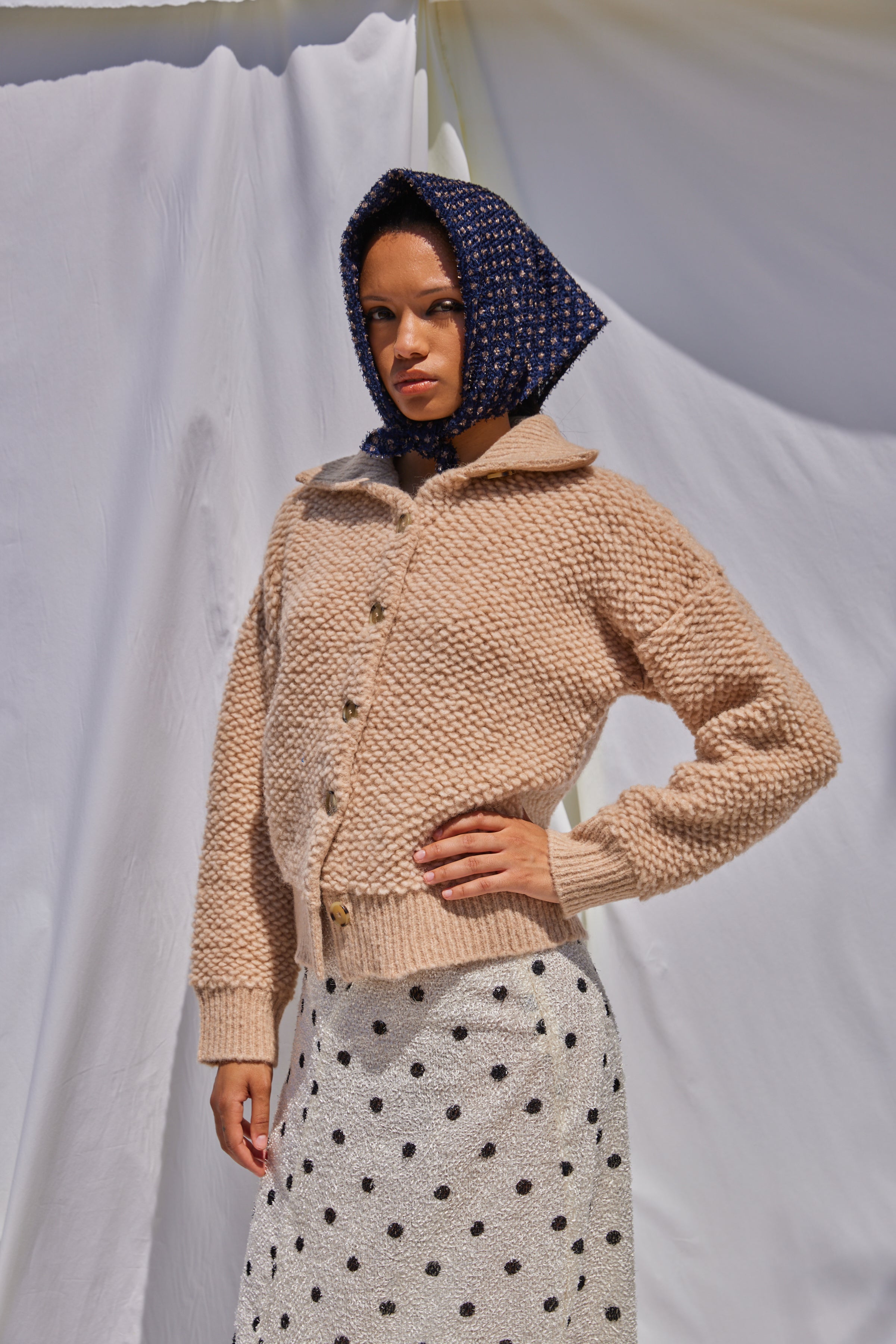 Cate Scarf in Polka Dot