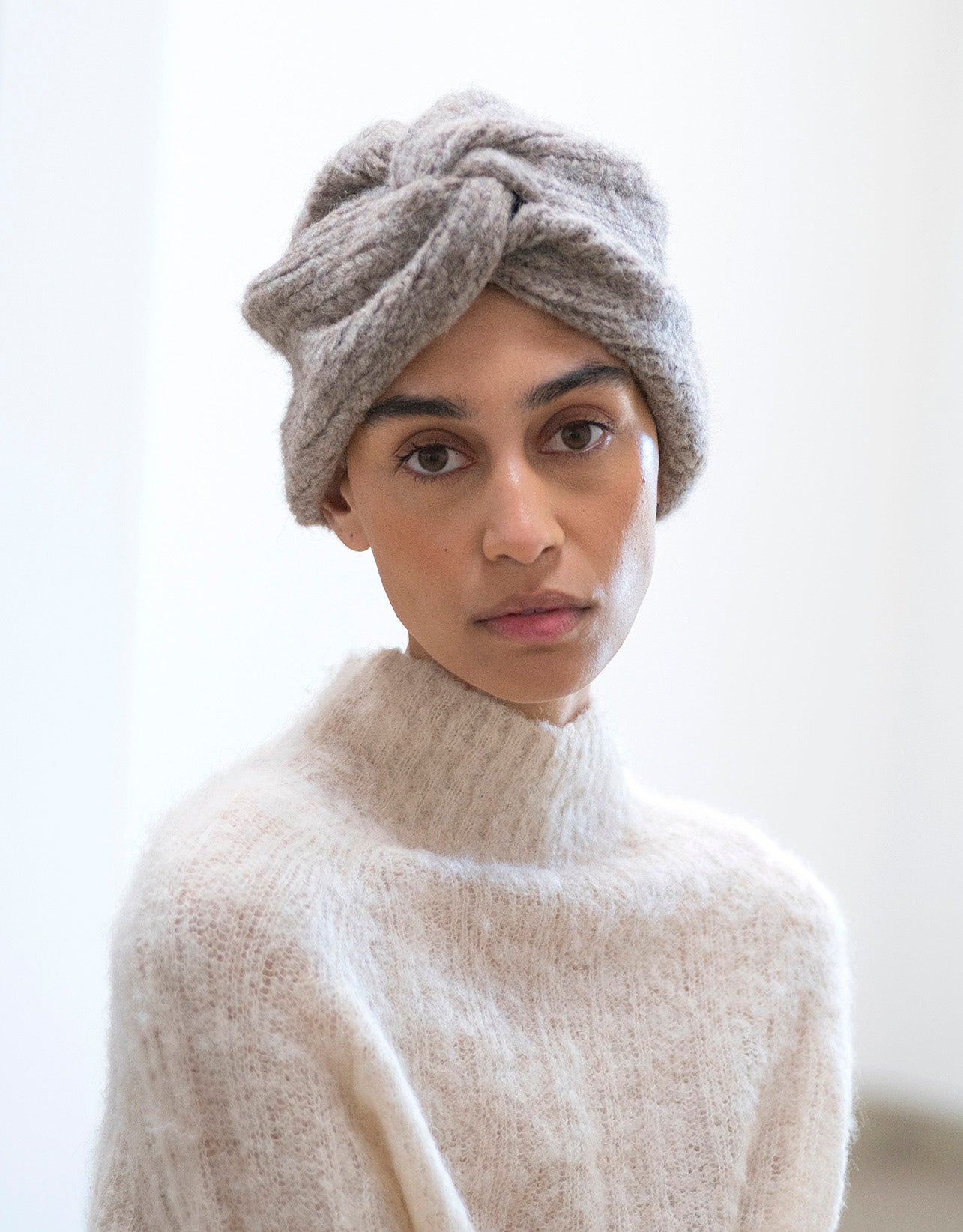 Alpaca Turban Beanie