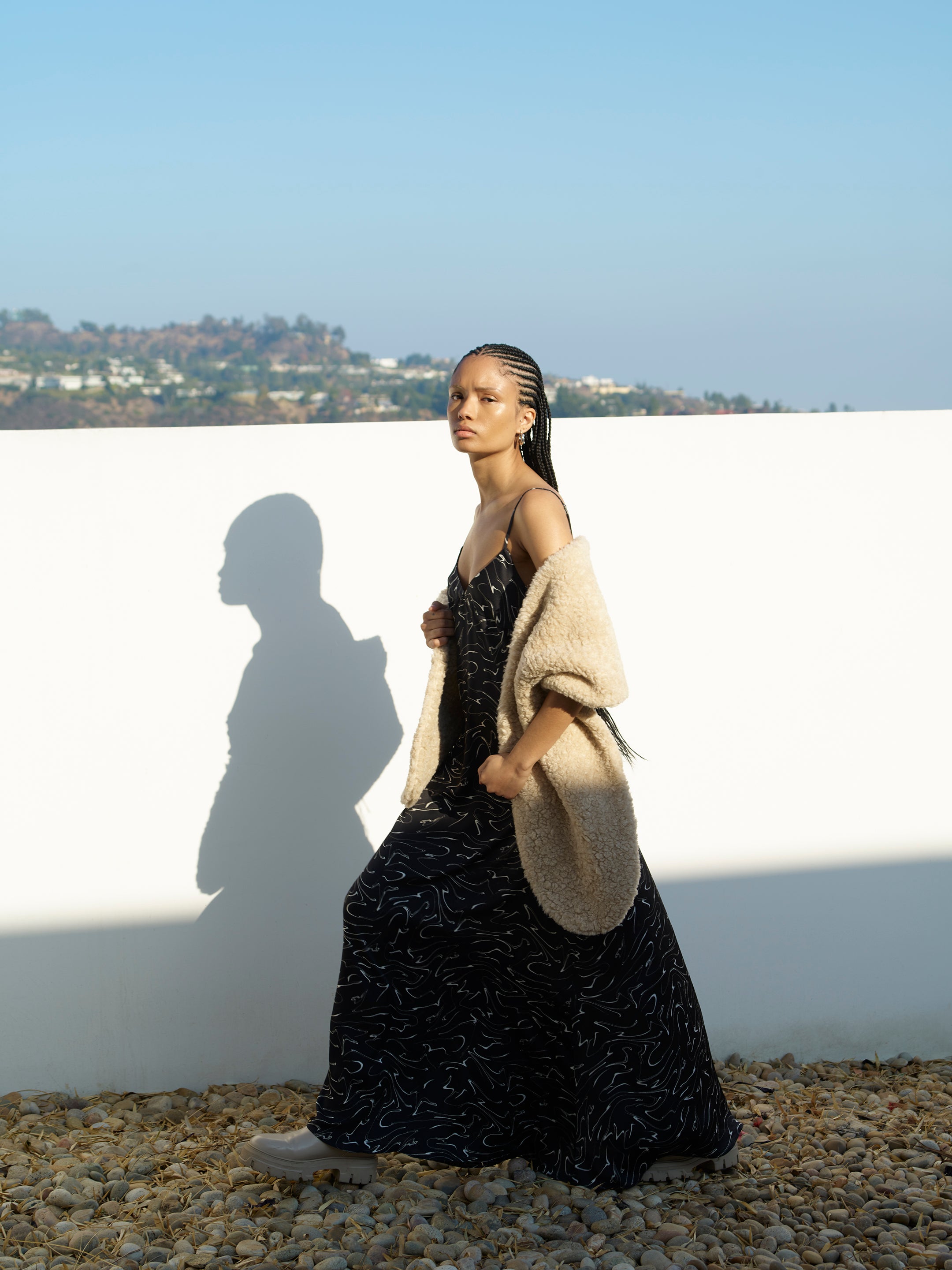 FAUX FUR SCARF LARGE