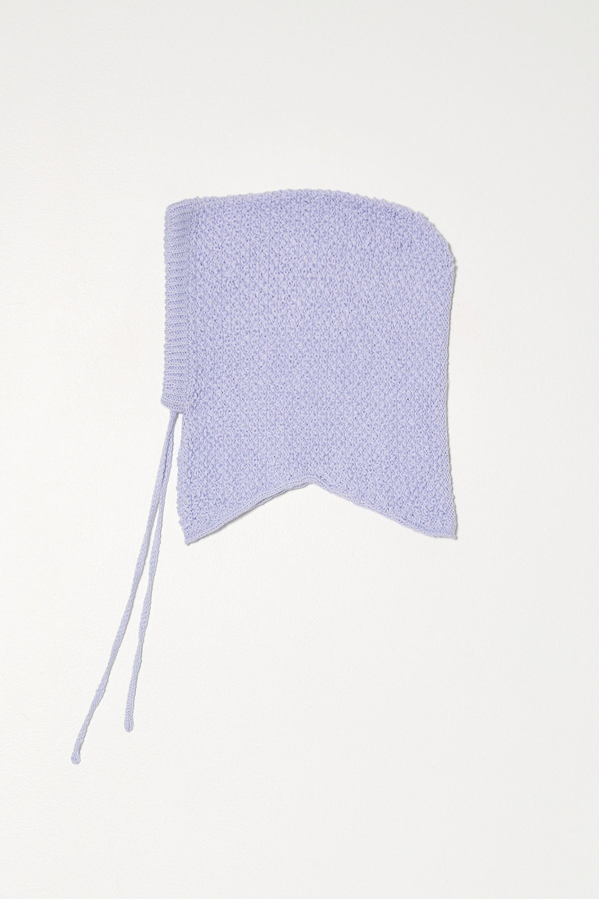Cotton Chunky Boucle Hood in Periwinkle