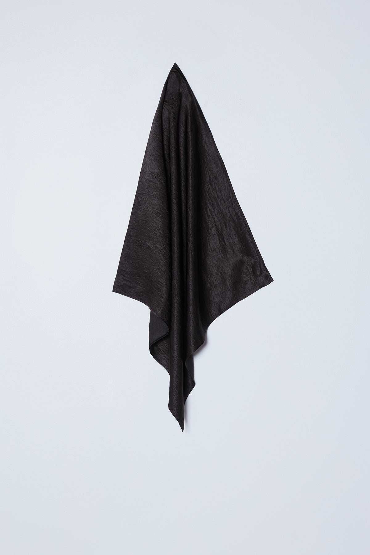 Crinkled Scarf in Satin