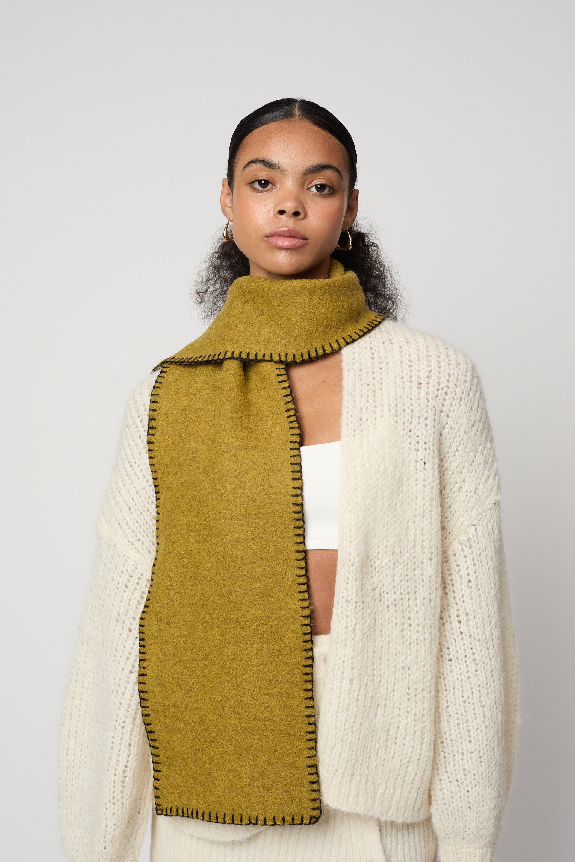 ホイップステッチ スカーフ - プレスプリング 25 色