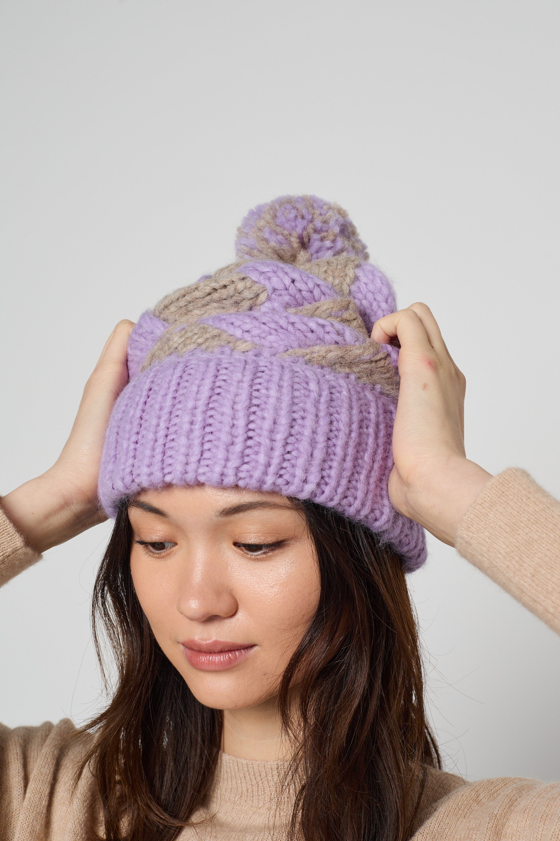 BEANIE ENTRELAC