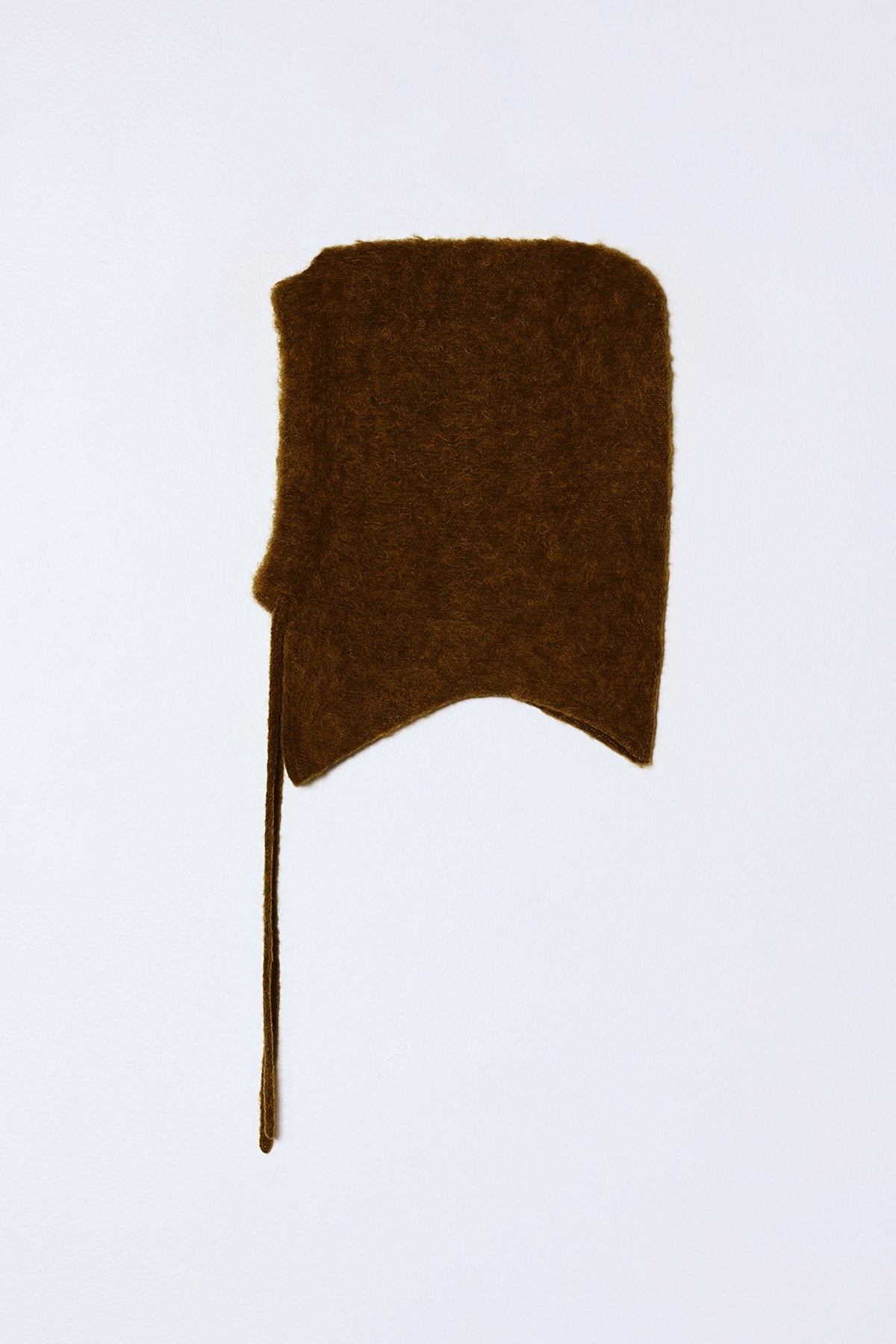 Loose Balaclava in Brushed Baby Alpaca - Dark Brown