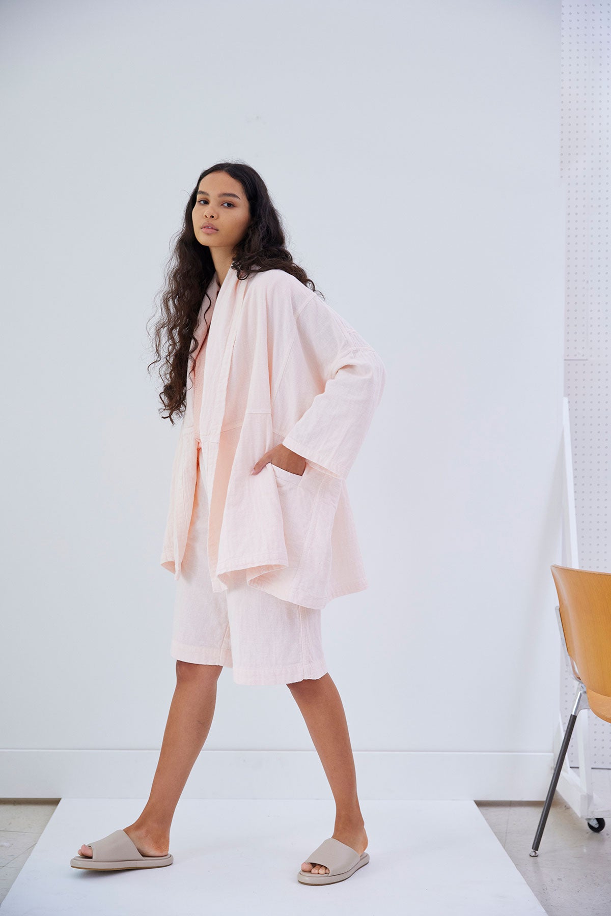 Haori Coat in Double Layer Gauze