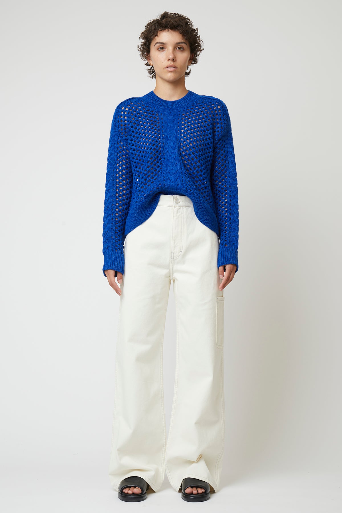 Larco Soft Fishnet Cable Sweater