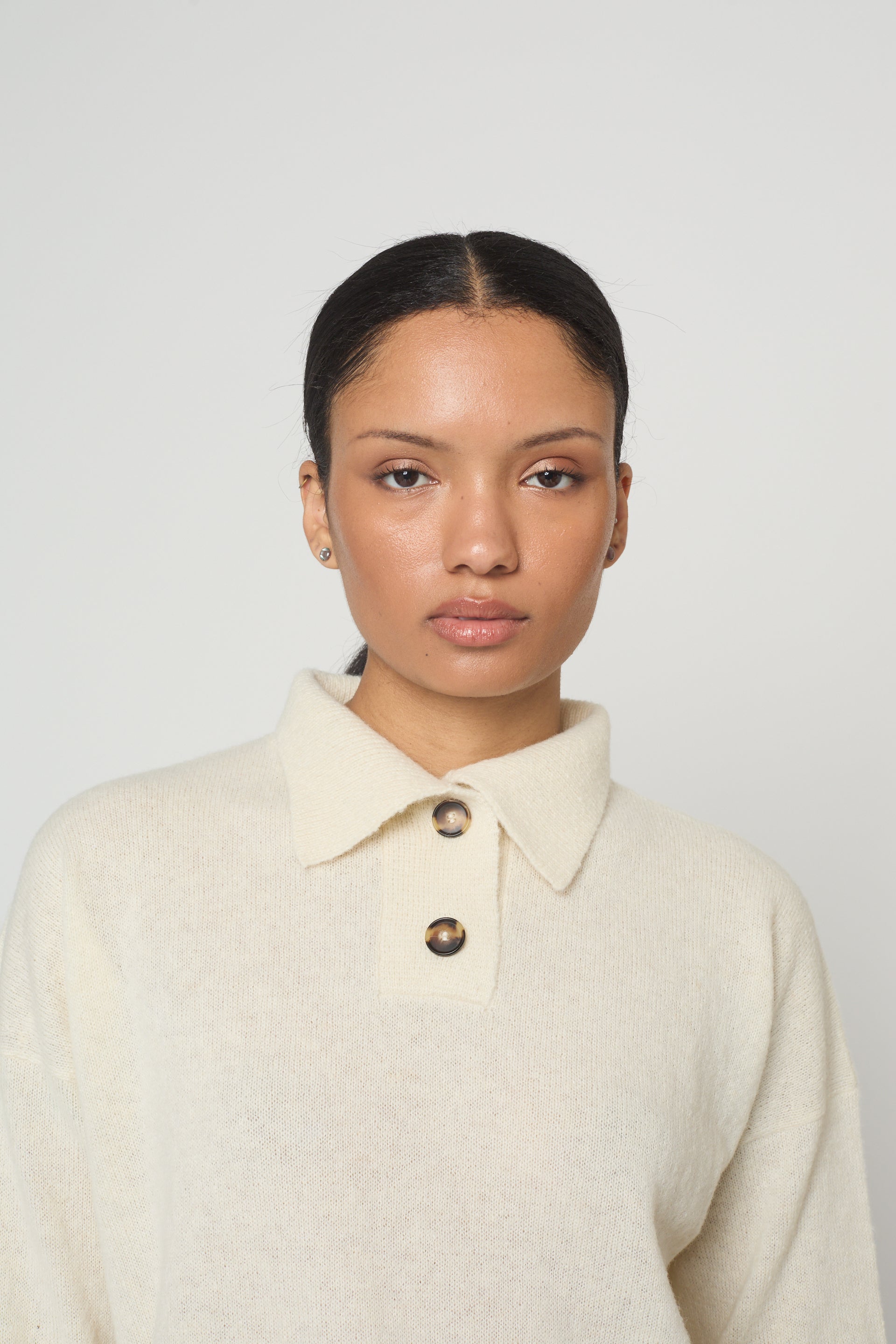 Soft Polo Shirt in Lightweight Alpaca