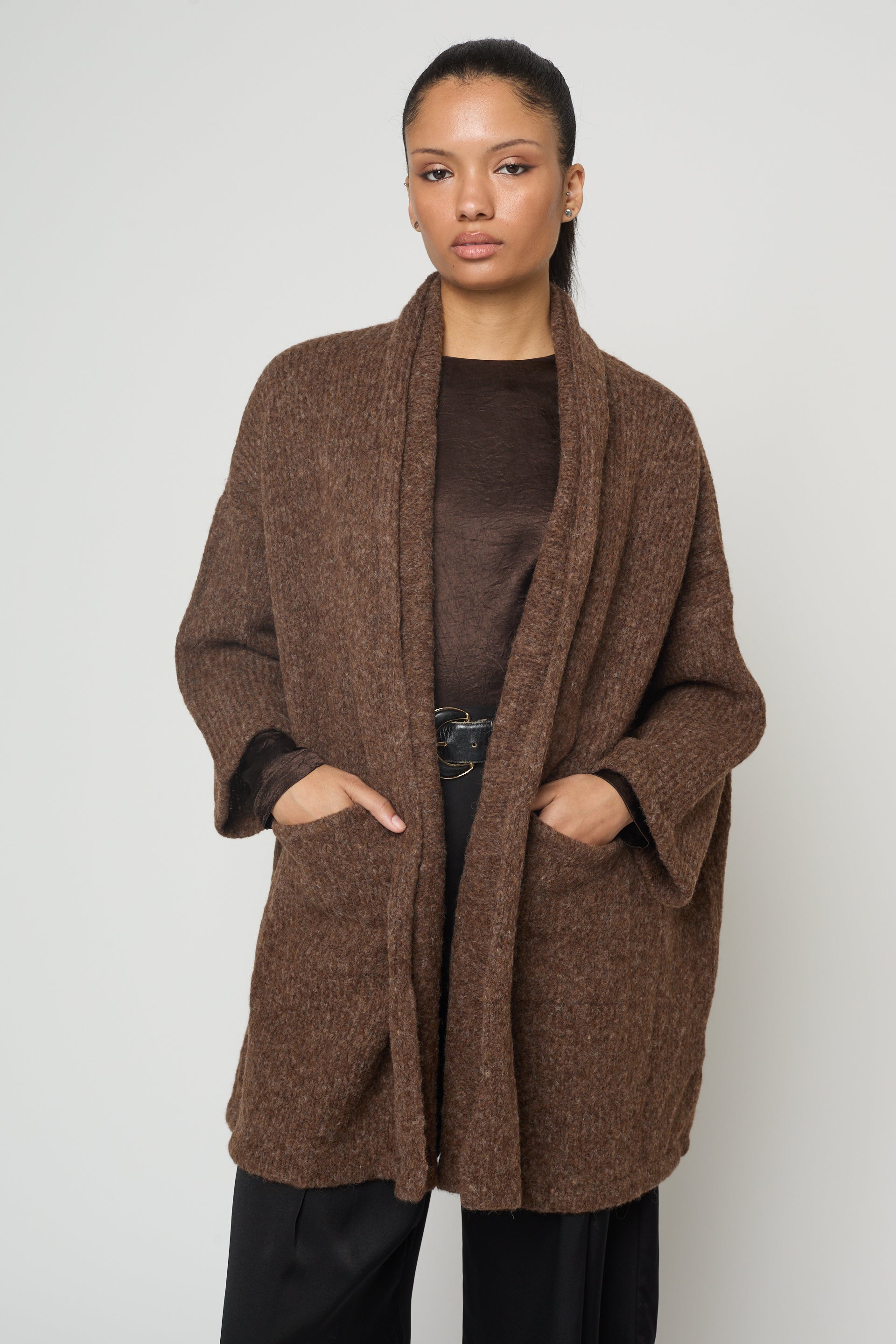 ベビーアルパカの羽織コート