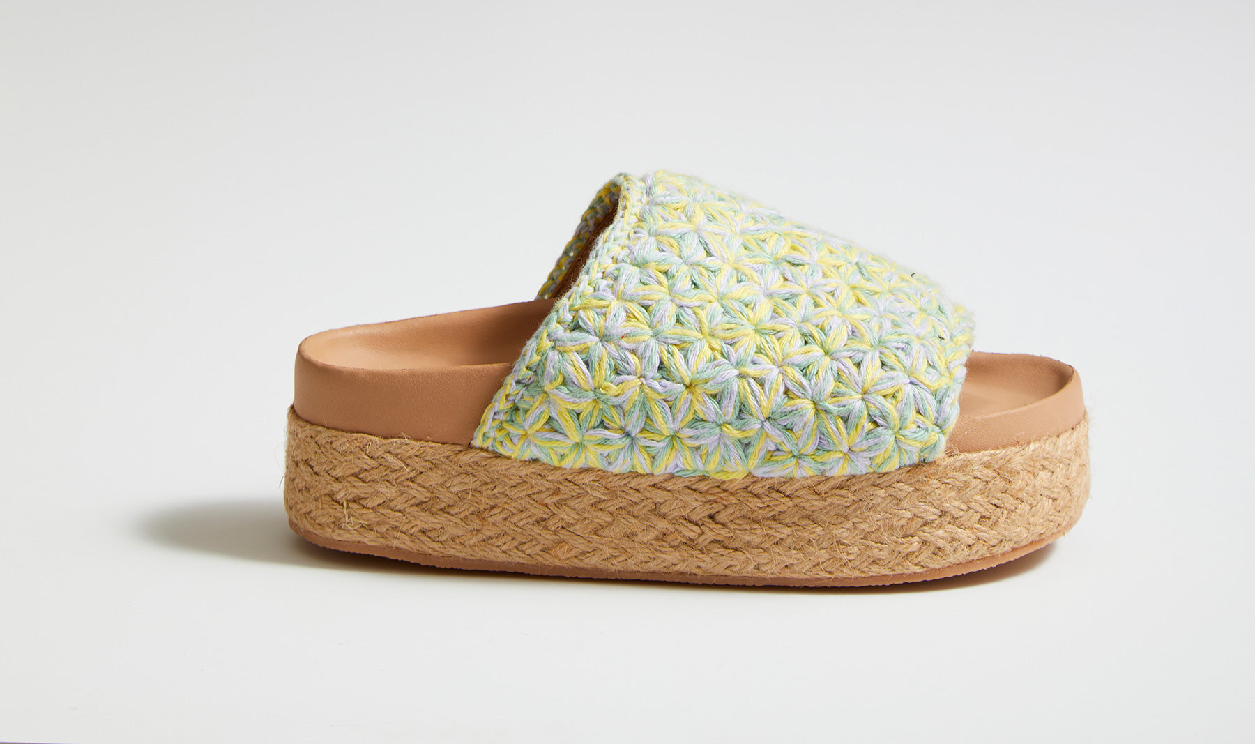 Hand Crochet Platform Kiku Sandal