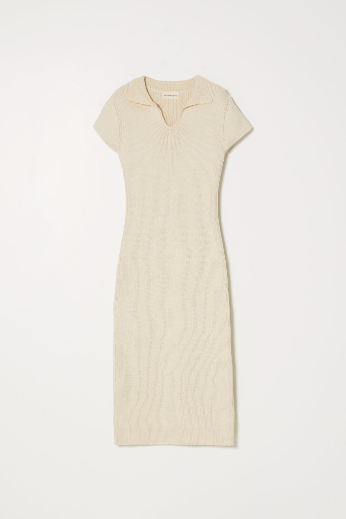 Polo Long Dress Cotton Rib