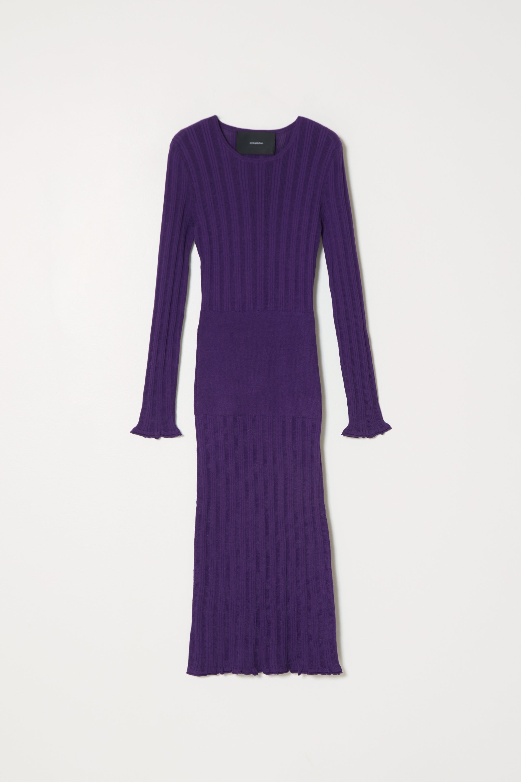 POINTELLE DRESS L/S W/ EYELET at Atelier Delphine Wild Grape / XS