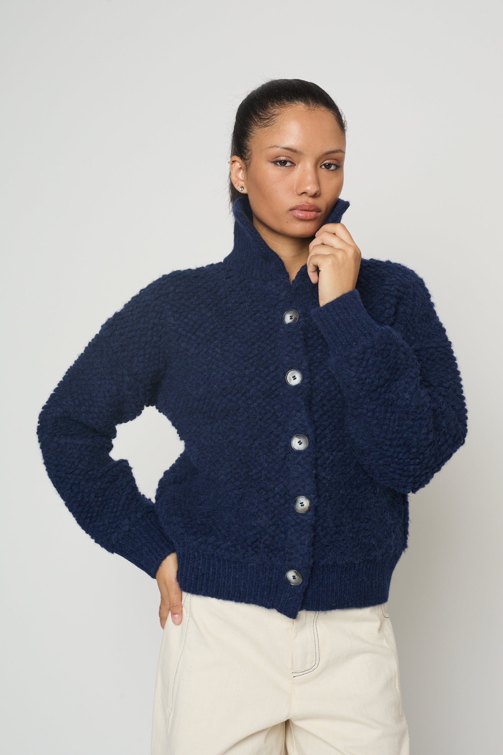 Babette Bomber in French Terry Alpaca