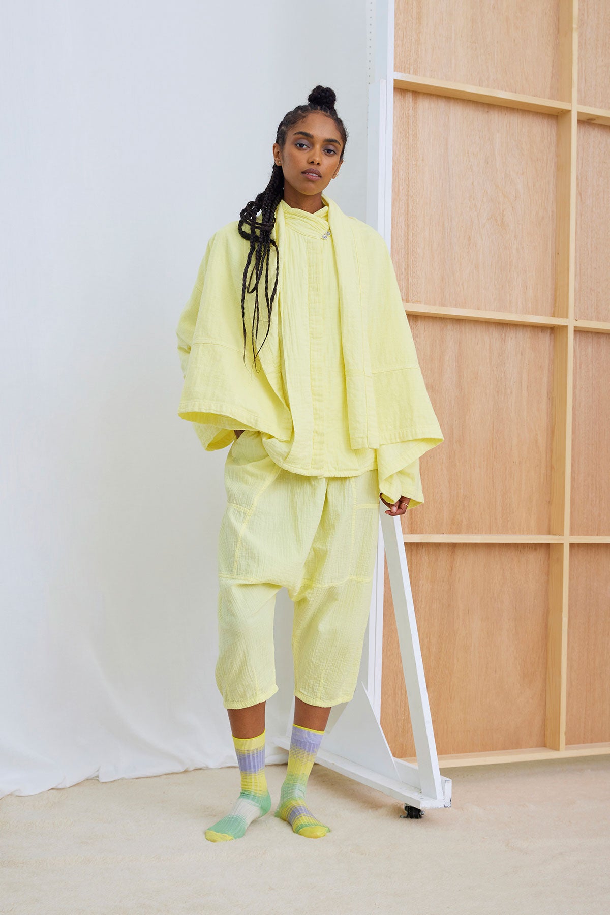 Kimono Jacket in Double Layer Gauze