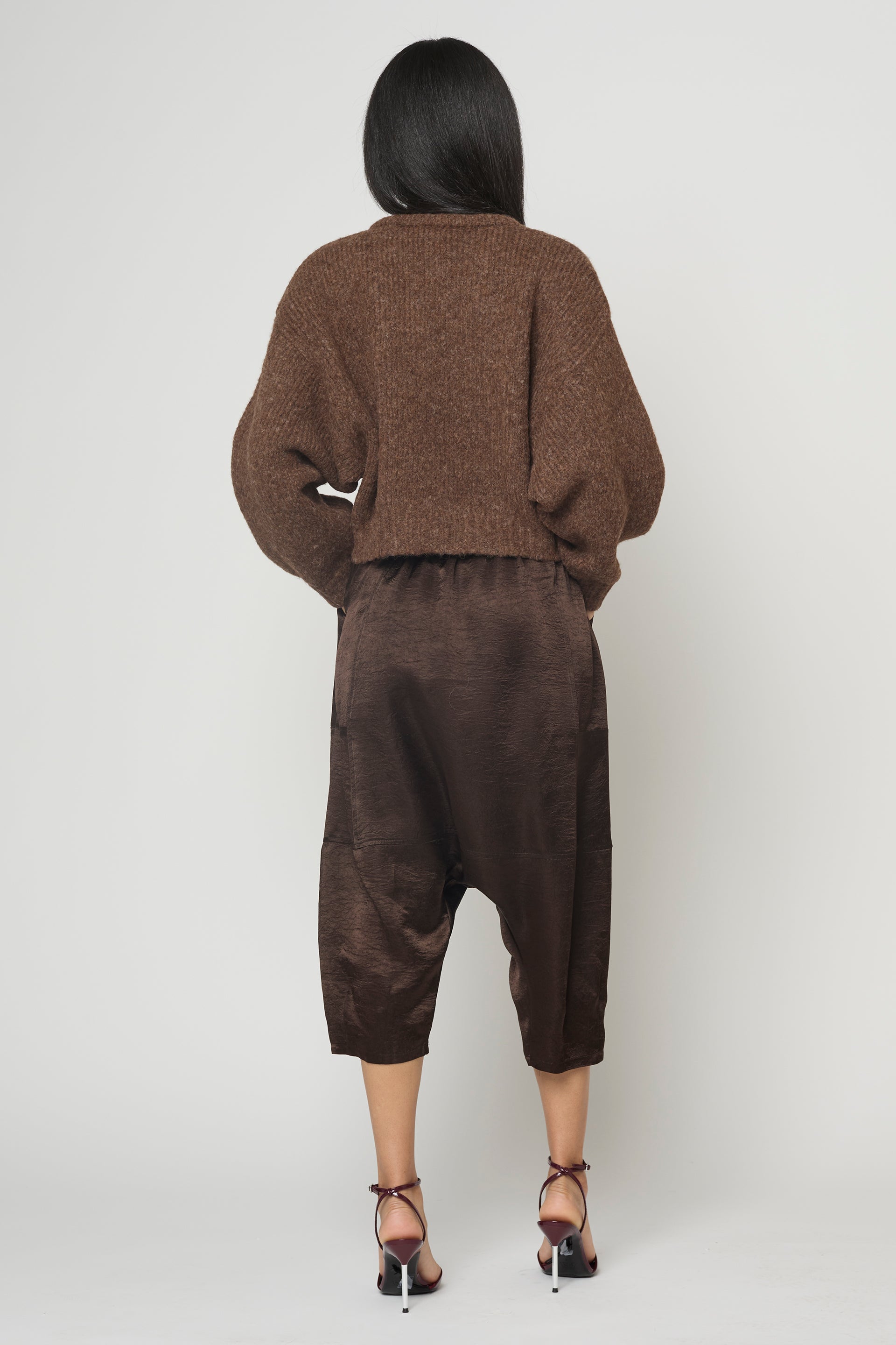 Kiko Pant in Crinkled Satin