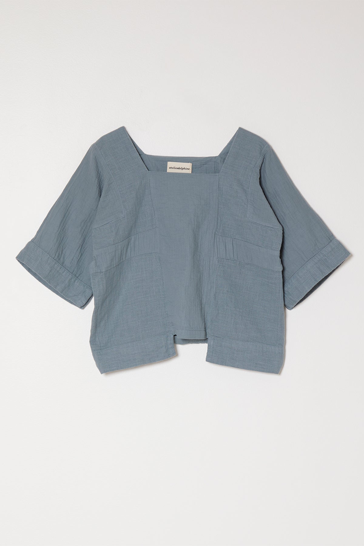 Block Top in Crinkled Cotton