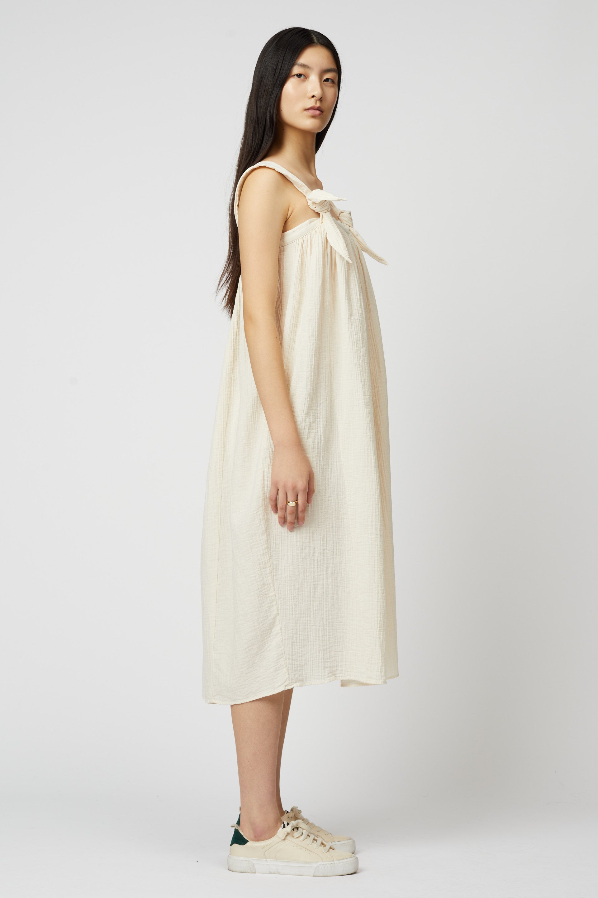 Adraste Organic Crinkled Cotton Dress