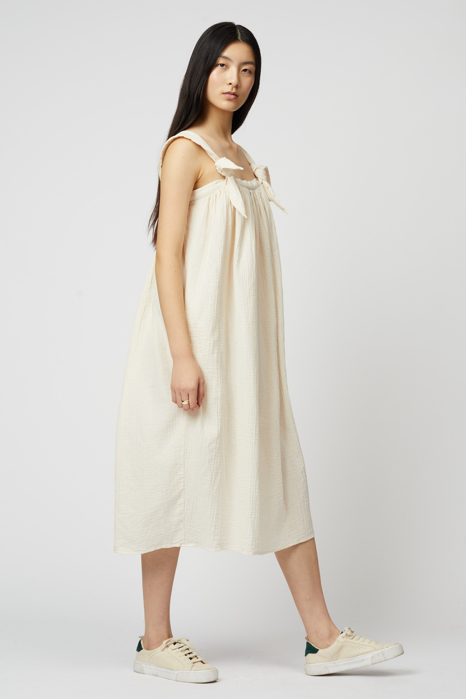 Adraste Organic Crinkled Cotton Dress