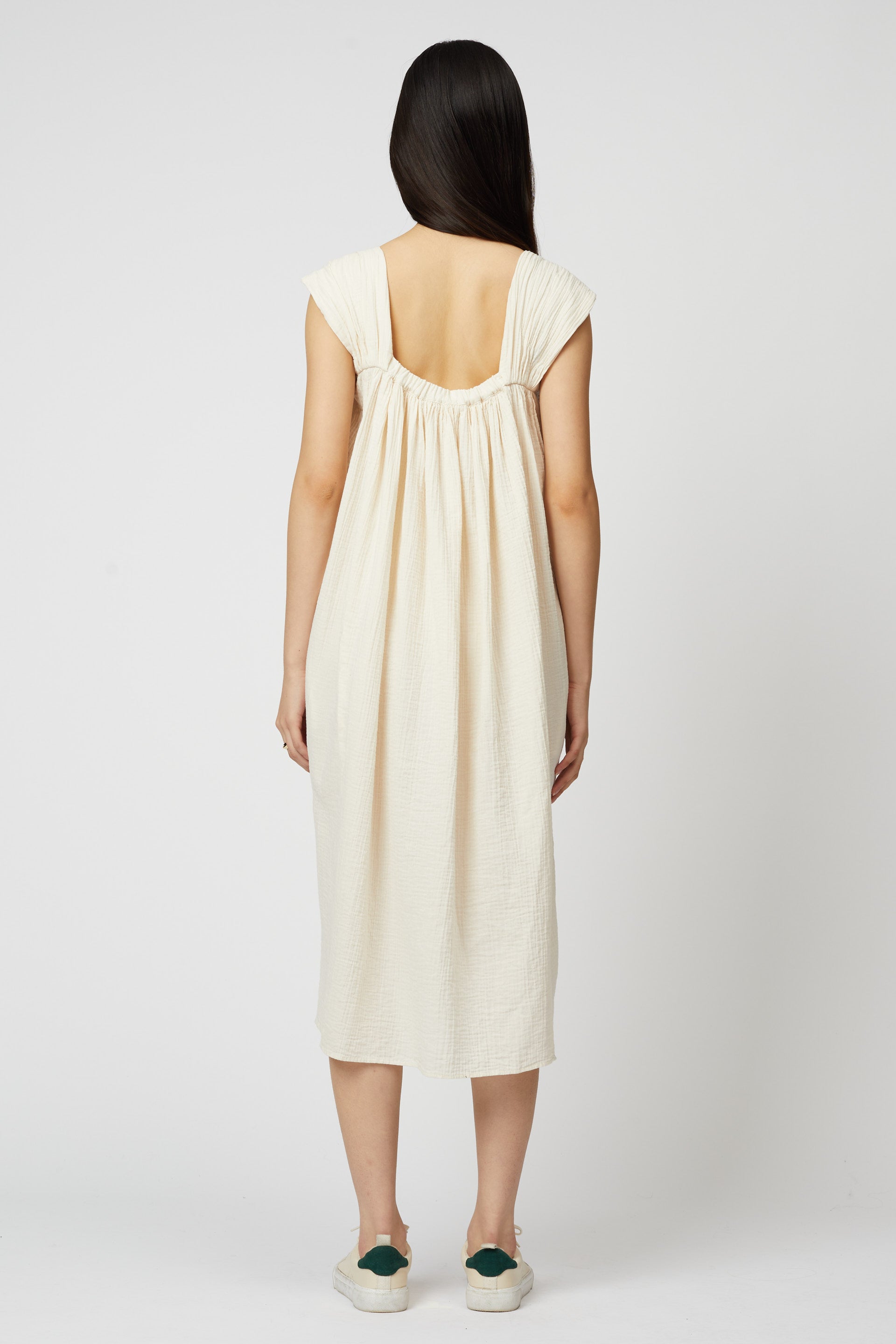 Adraste Organic Crinkled Cotton Dress