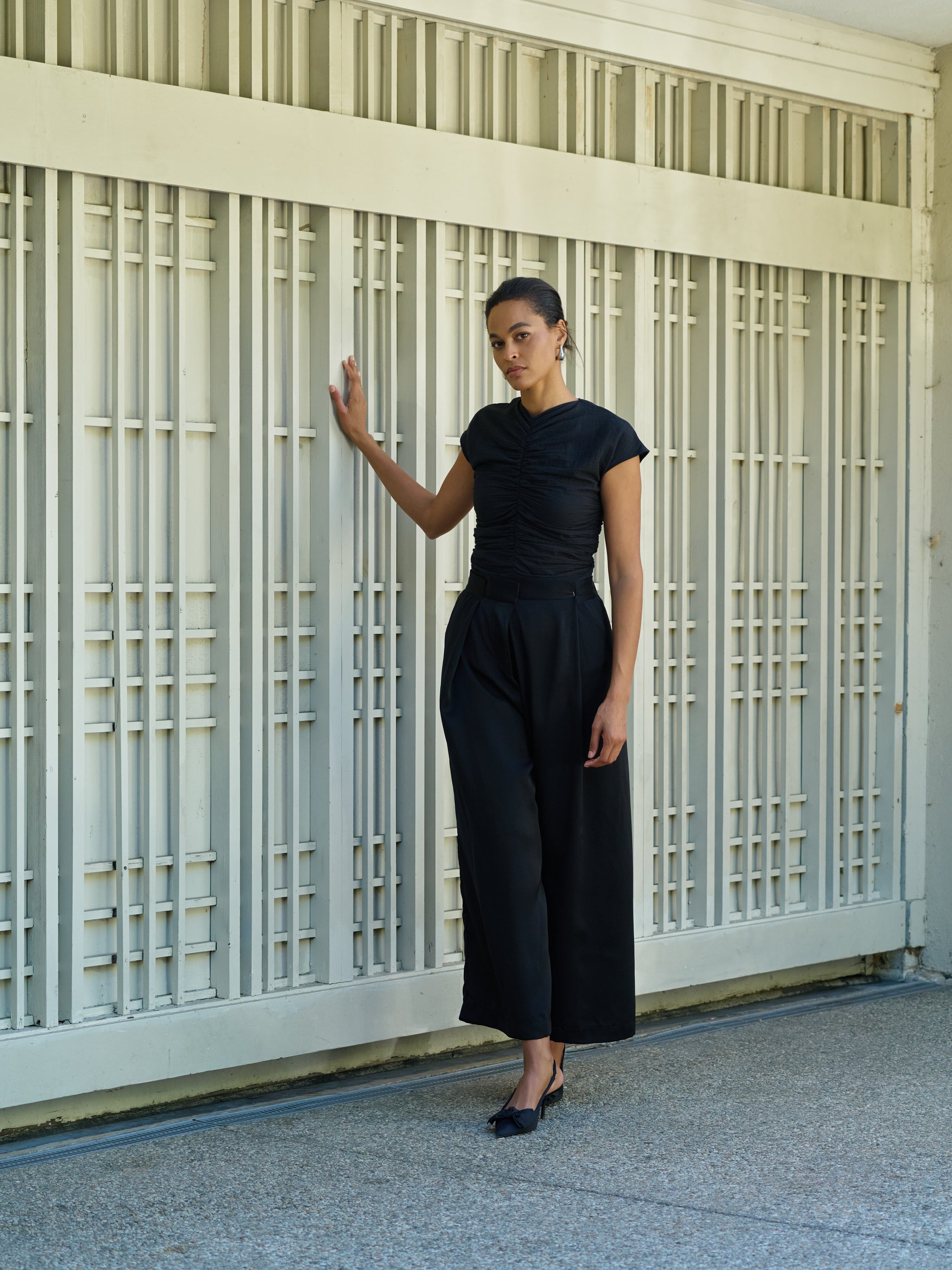 ASYMMETRICAL WIDE TROUSER