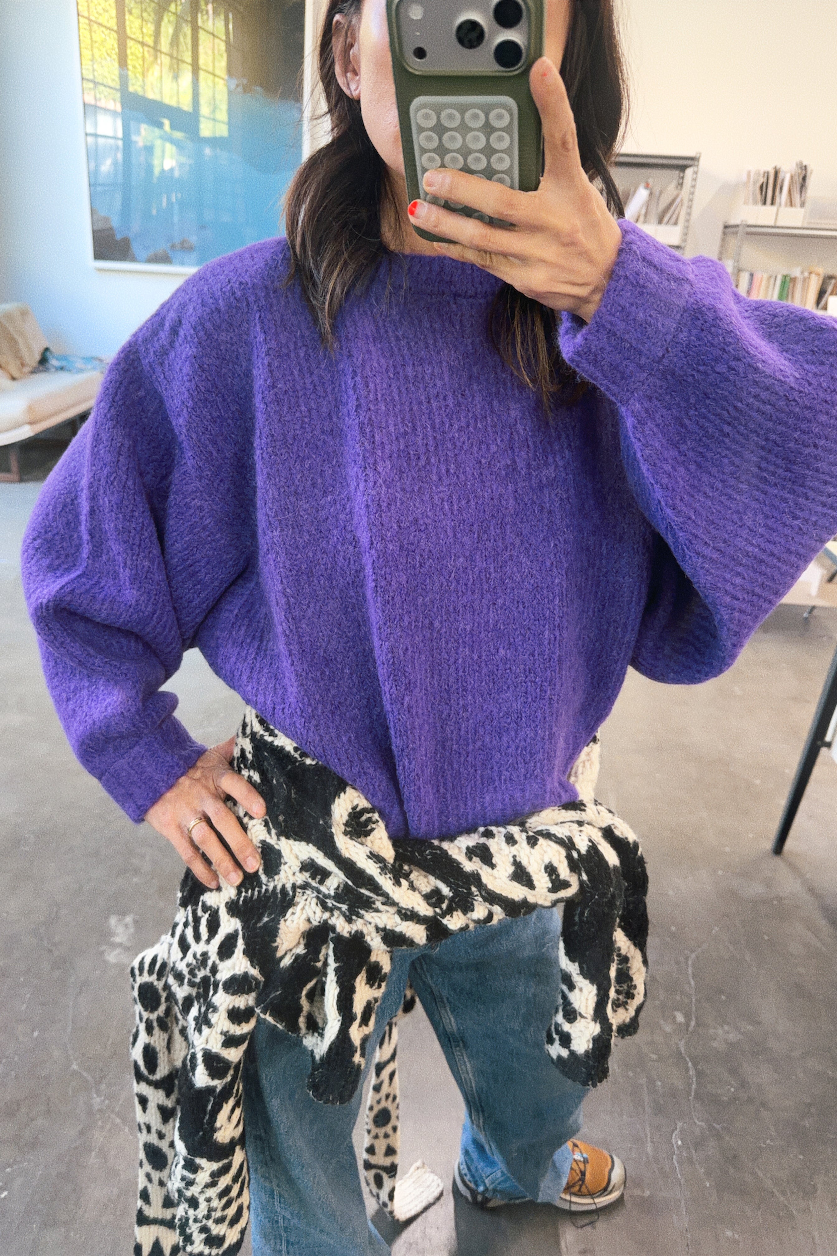 How We Are Wearing It / Balloon Sleeve Sweater in Supreme Alpaca