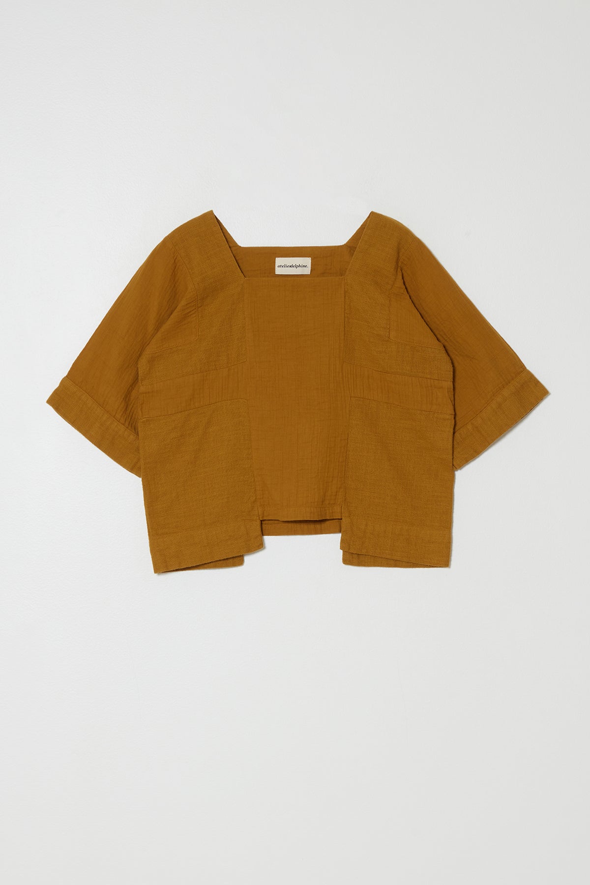 Block Top in Crinkled Cotton