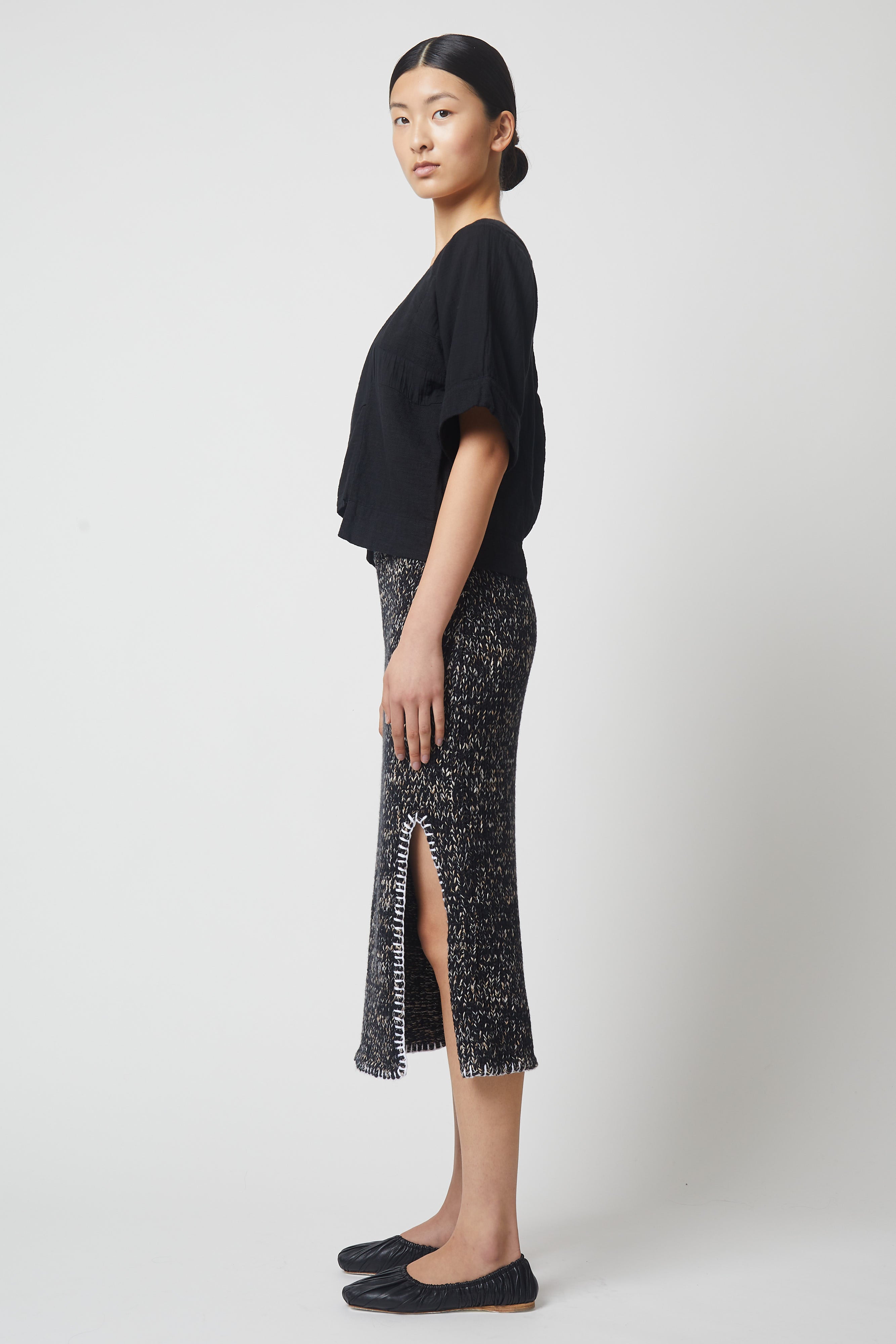 Block Top in Crinkled Cotton