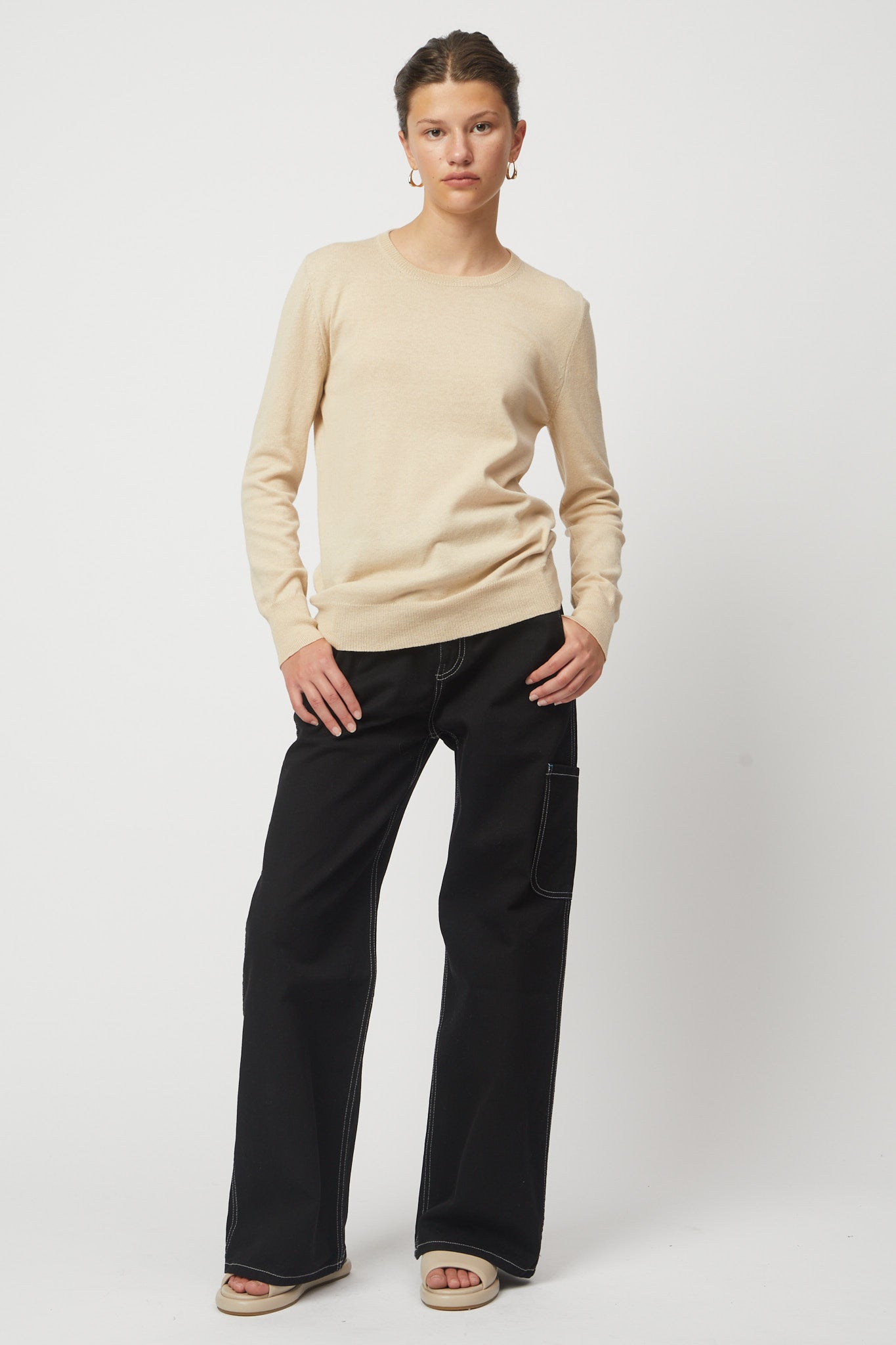 Crewneck Top in High Gauge Tanguis Cotton