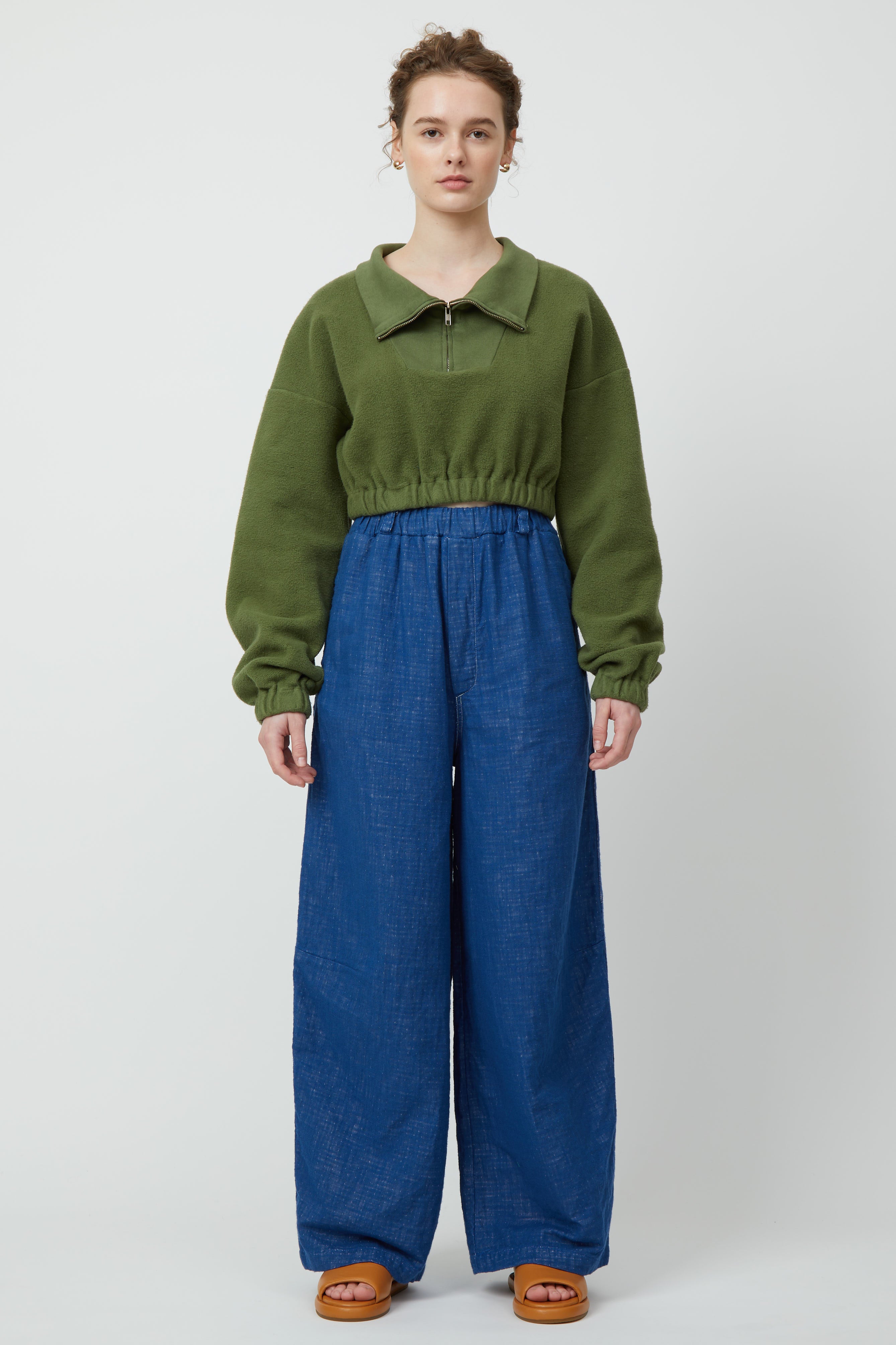 アーカイブセール クロップドトップ、ヘビーフリース