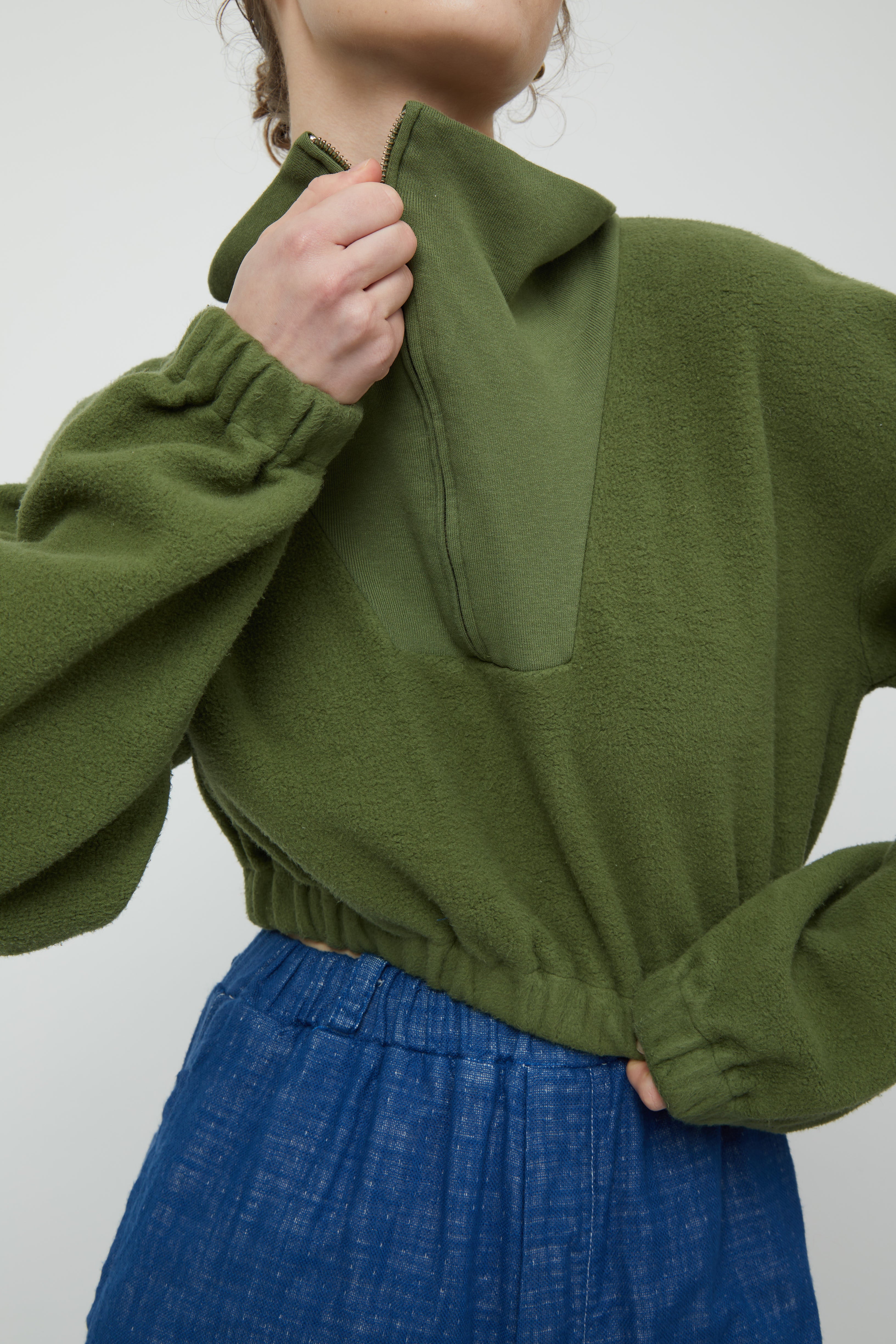 アーカイブセール クロップドトップ、ヘビーフリース