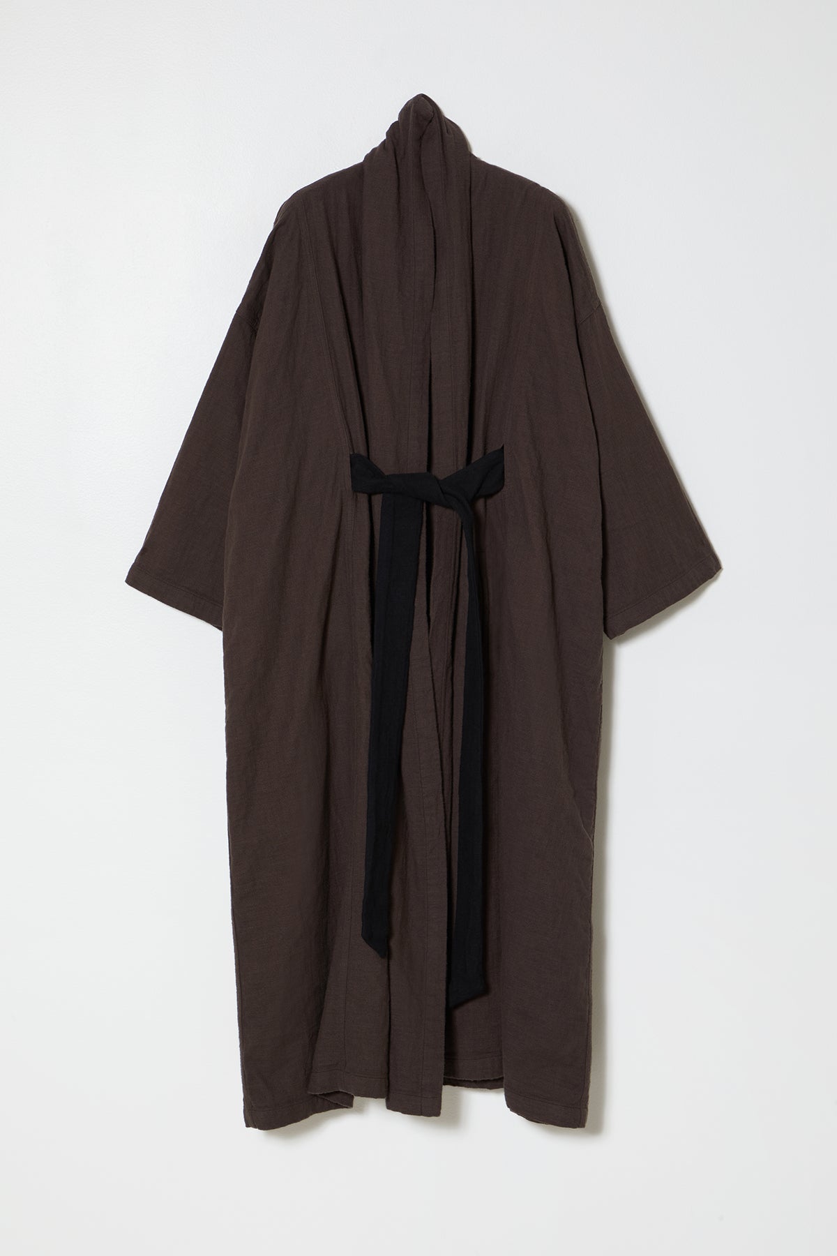Haori Cotton Coat Extra Long with Belt