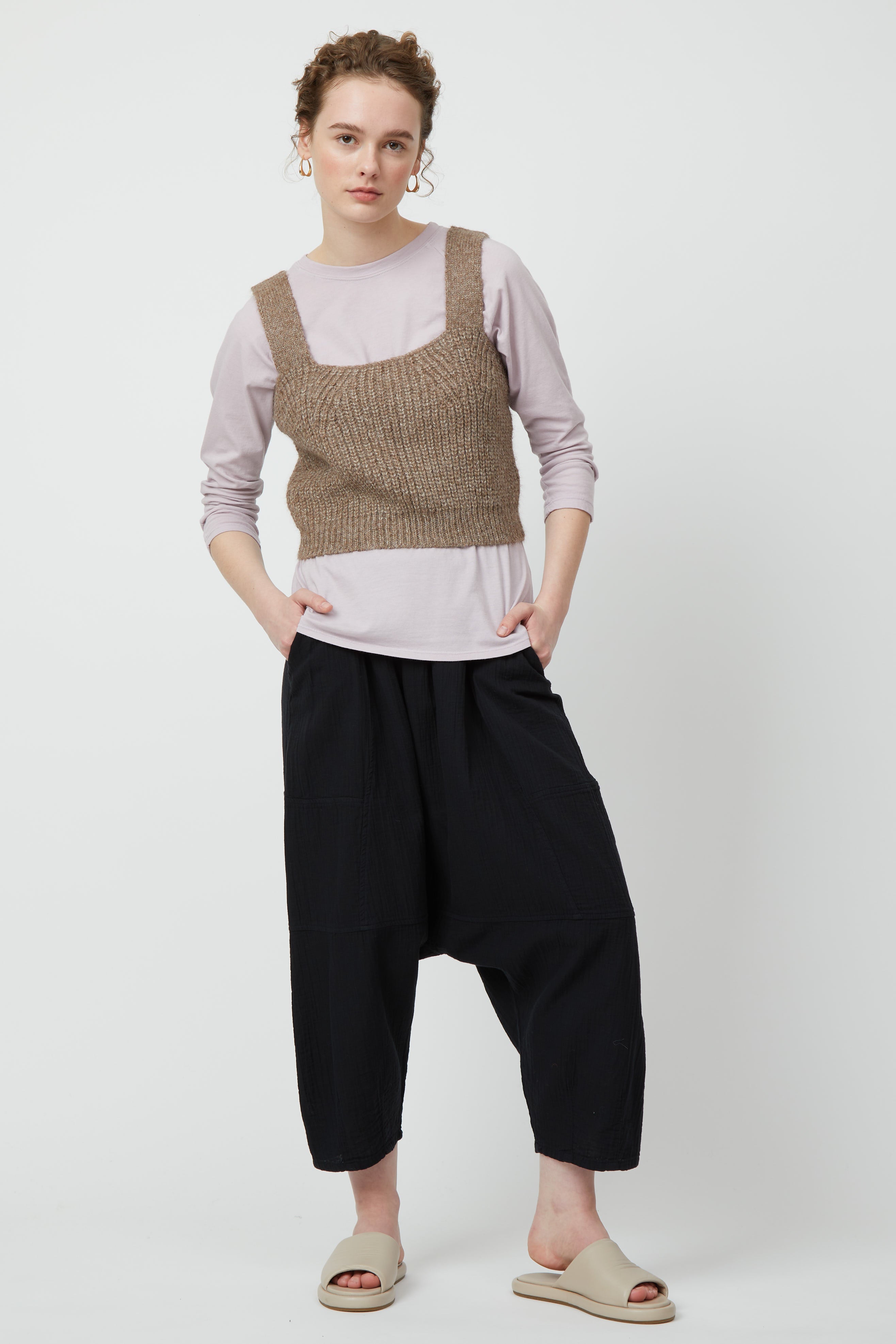 Kiko Pant in Crinkled Cotton